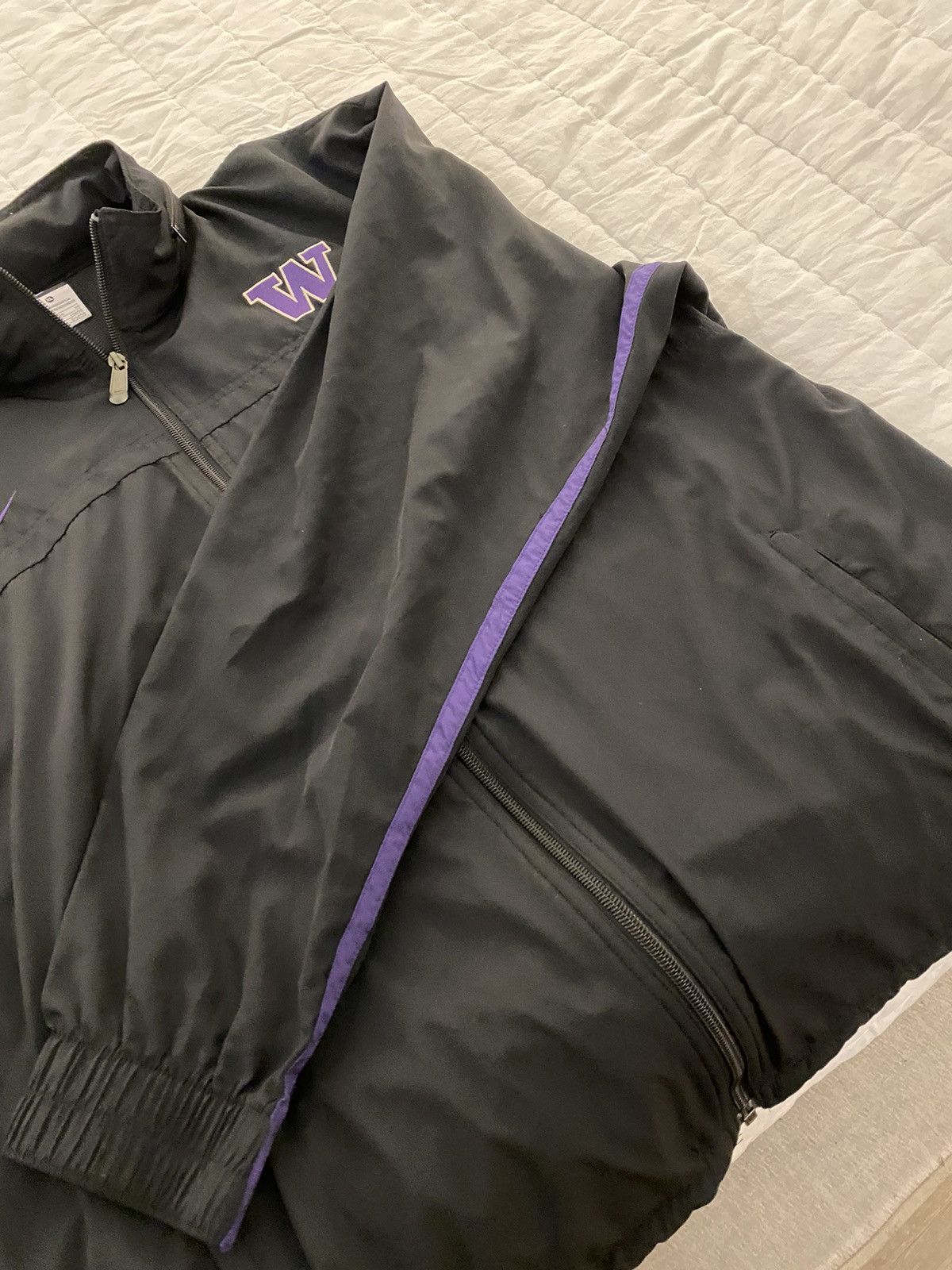 Vintage Nike University of Washington Vintage Zip Up Jacket Size US XL / EU 56 / 4 - 8 Thumbnail
