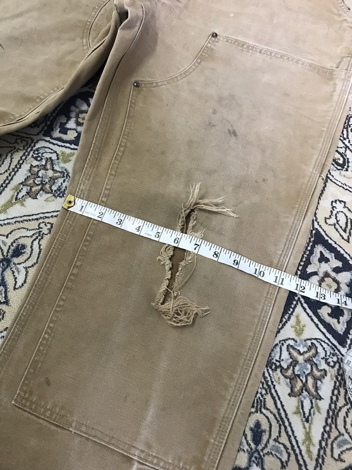 Carhartt Vintage Carhartt Double Knee Distressed Cargo Pants Size US 39 - 16 Thumbnail