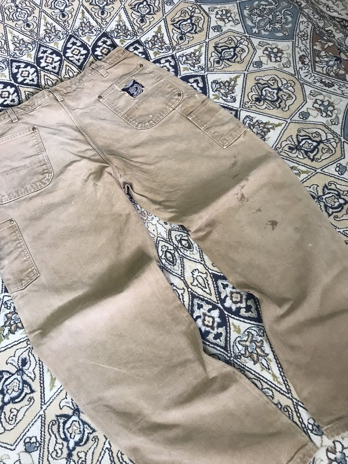 Carhartt Vintage Carhartt Double Knee Distressed Cargo Pants Size US 39 - 13 Thumbnail