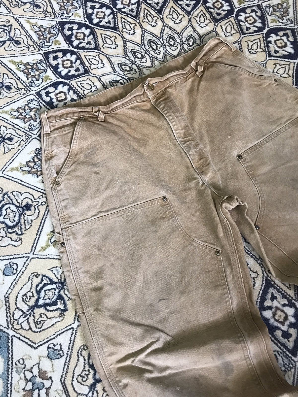 Carhartt Vintage Carhartt Double Knee Distressed Cargo Pants Size US 39 - 3 Thumbnail