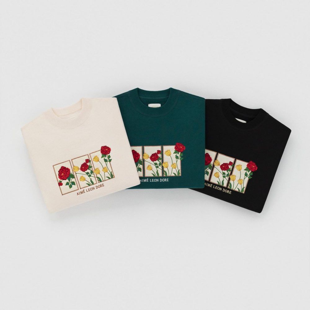 Aime Leon Dore Aime Leon Dore - Floral Motif Sweatshirt Size US L / EU 52-54 / 3 - 4 Thumbnail