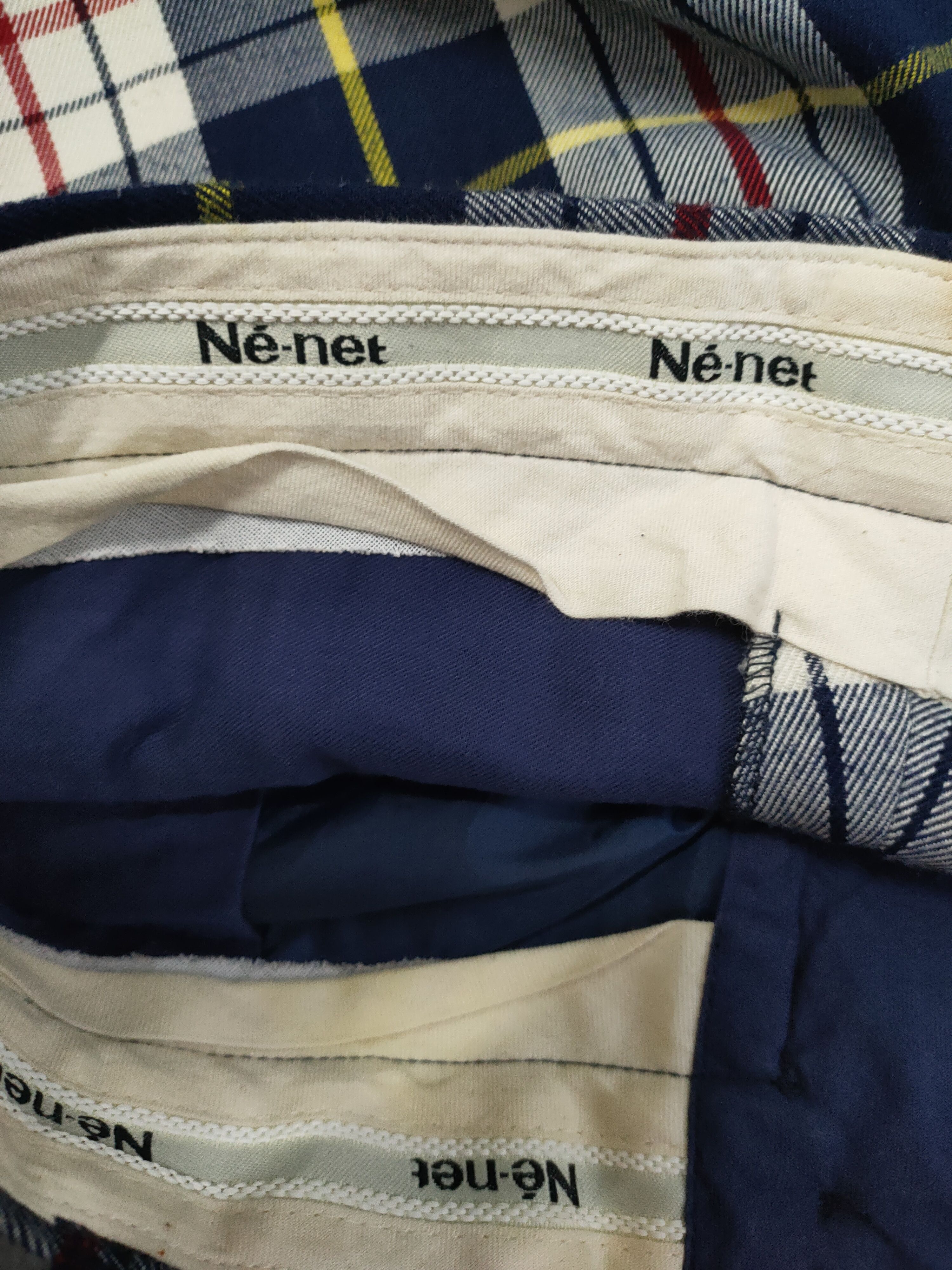 Ne-Net Ne-net Checkered Cropped Pant Size 29" - 6 Thumbnail
