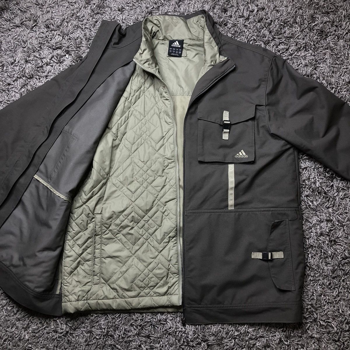 Adidas Adidas Vintage StreetWear Japan Rarel 2 in 1 Jacket + Vests Size US L / EU 52-54 / 3 - 2 Thumbnail