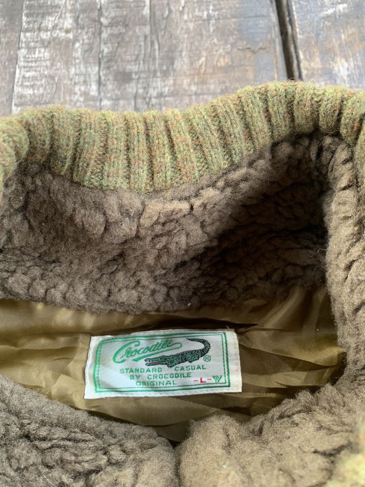 Vintage Crocodile fleece sleeveless full zipper Size US M / EU 48-50 / 2 - 10 Thumbnail