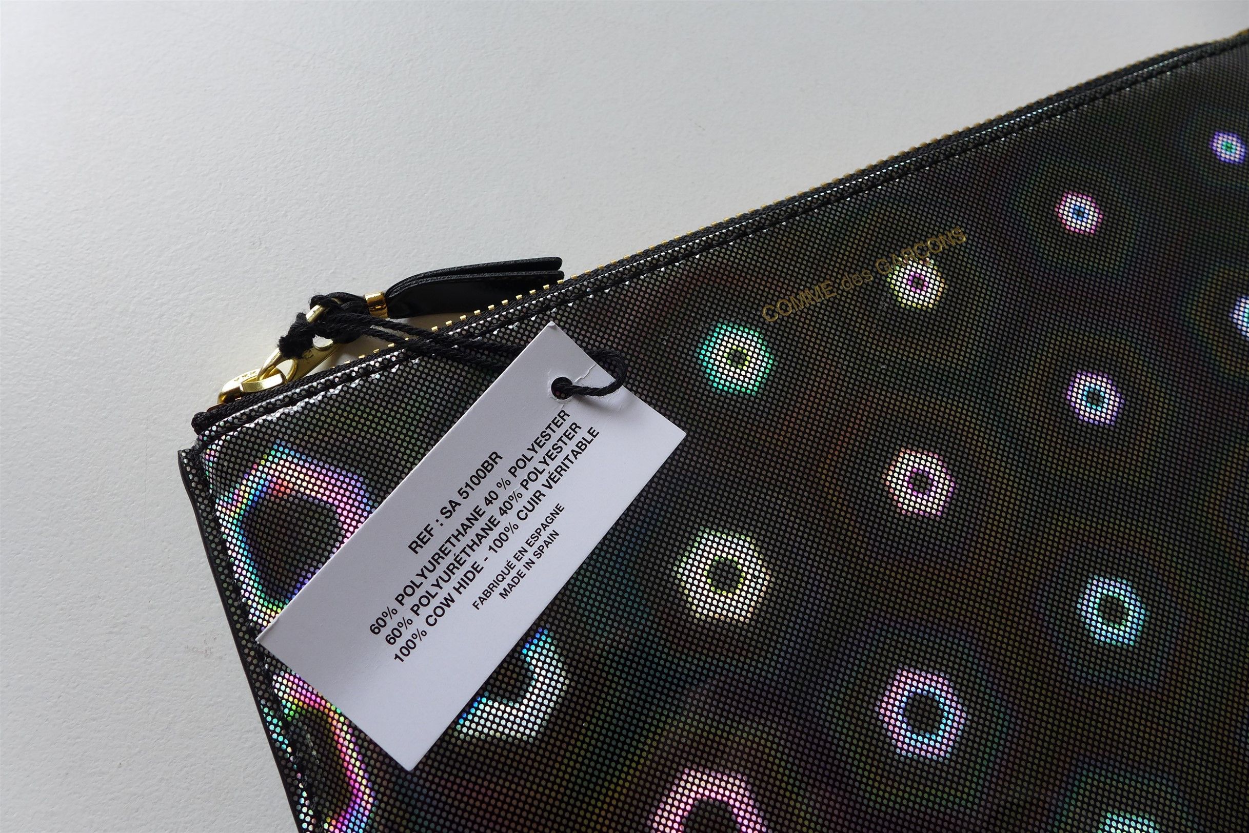 Comme des Garcons Comme des Garcons Zip Pouch - Black Rainbow Size ONE SIZE - 6 Thumbnail