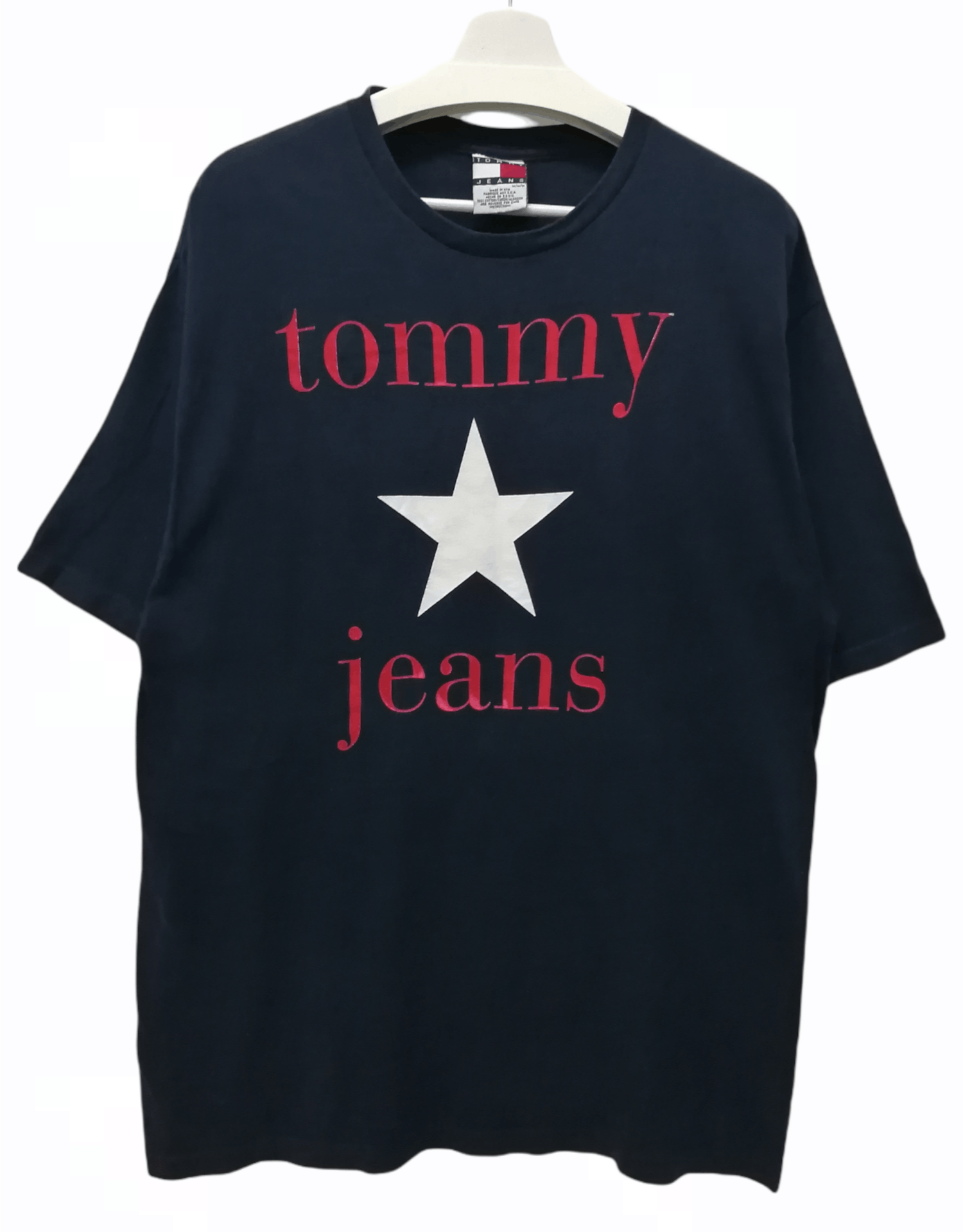 Tommy Jeans Vintage Tommy Jeans Oversized Big Logo Spellout Tshirt Size US M / EU 48-50 / 2 - 1 Thumbnail