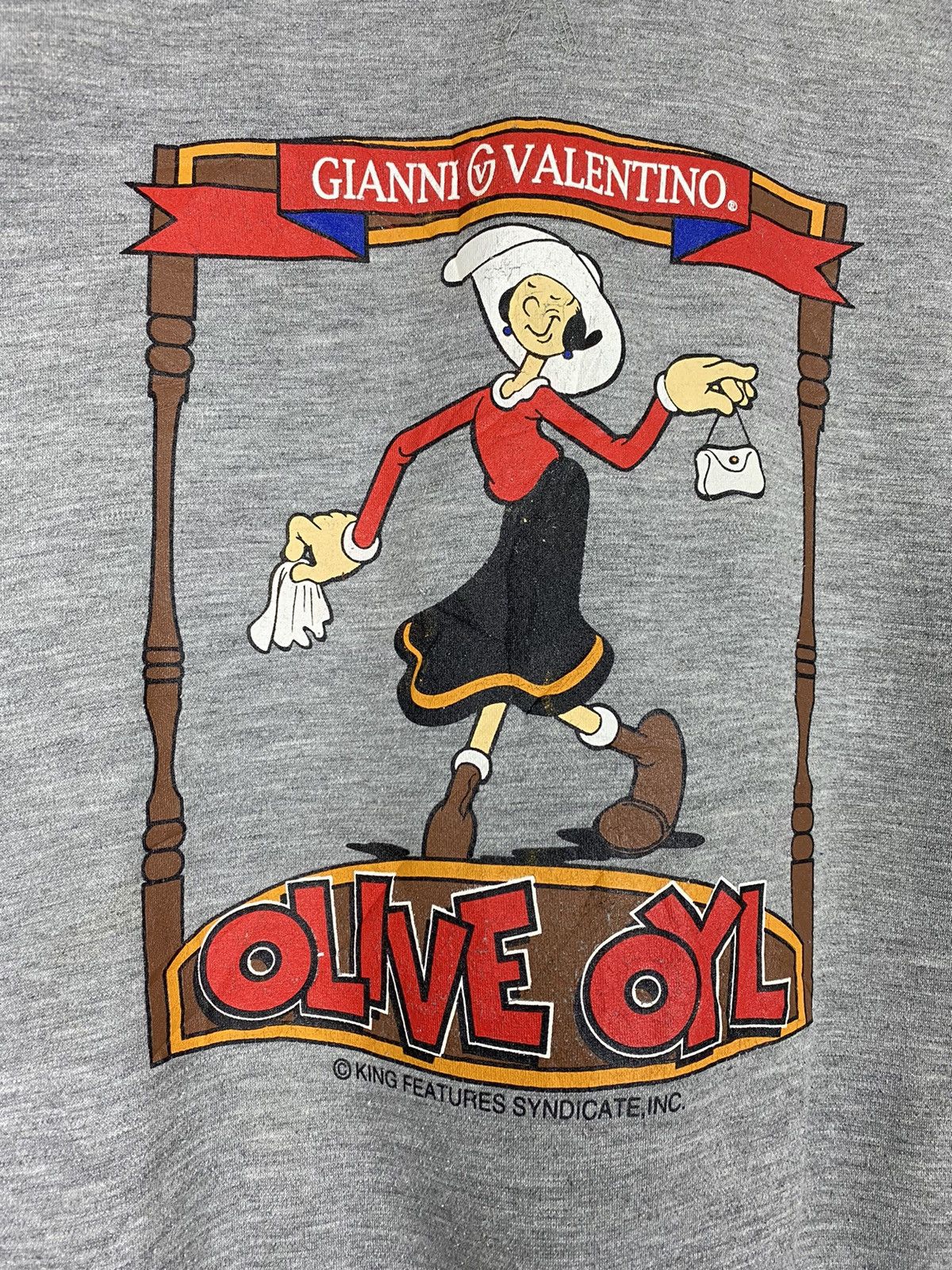Valentino × Vintage Gianni Valentino x Olive Oyl /Popeye Sweatshirt Style Size US L / EU 52-54 / 3 - 2 Thumbnail