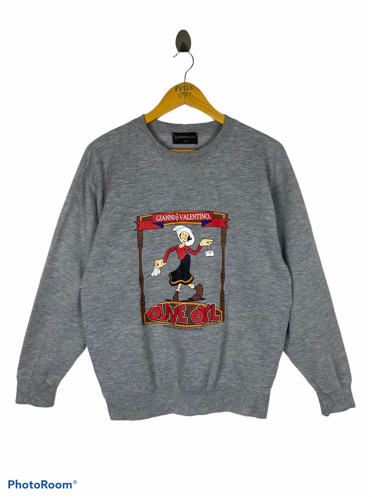 Valentino × Vintage Gianni Valentino x Olive Oyl /Popeye Sweatshirt Style Size US L / EU 52-54 / 3 - 1 Thumbnail