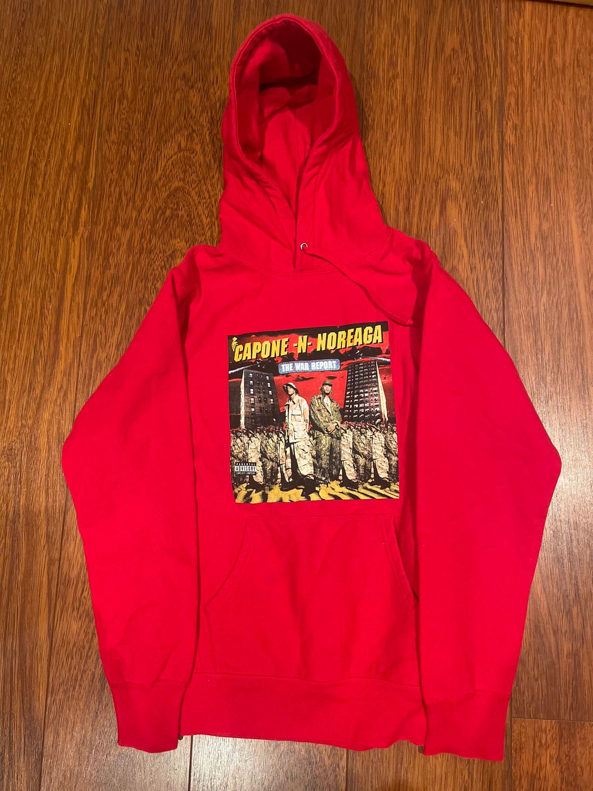 Pre-owned Supreme X Capone N Noreaga Hoodie In Red
