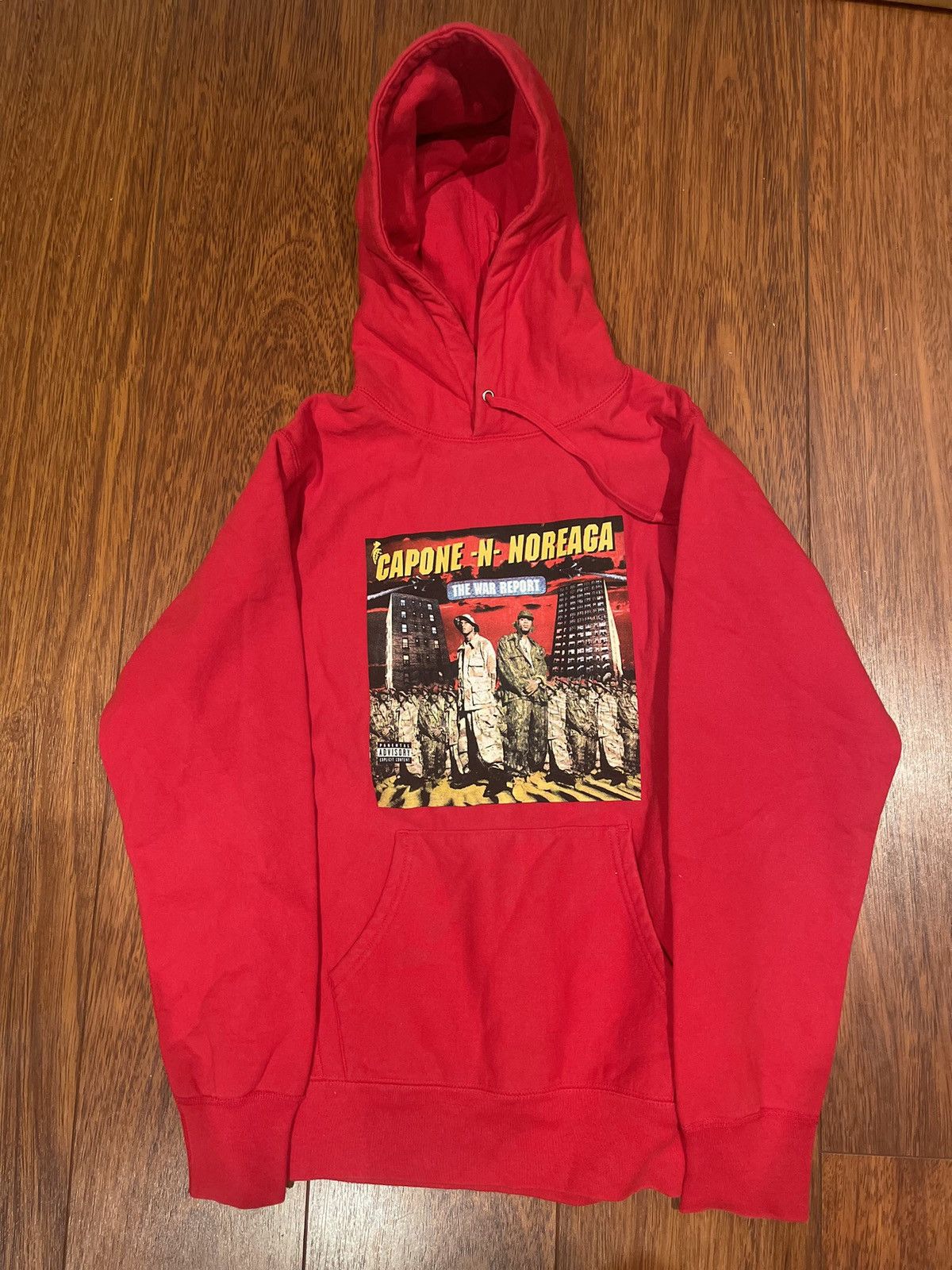 Pre-owned Supreme X Capone N Noreaga Hoodie In Red