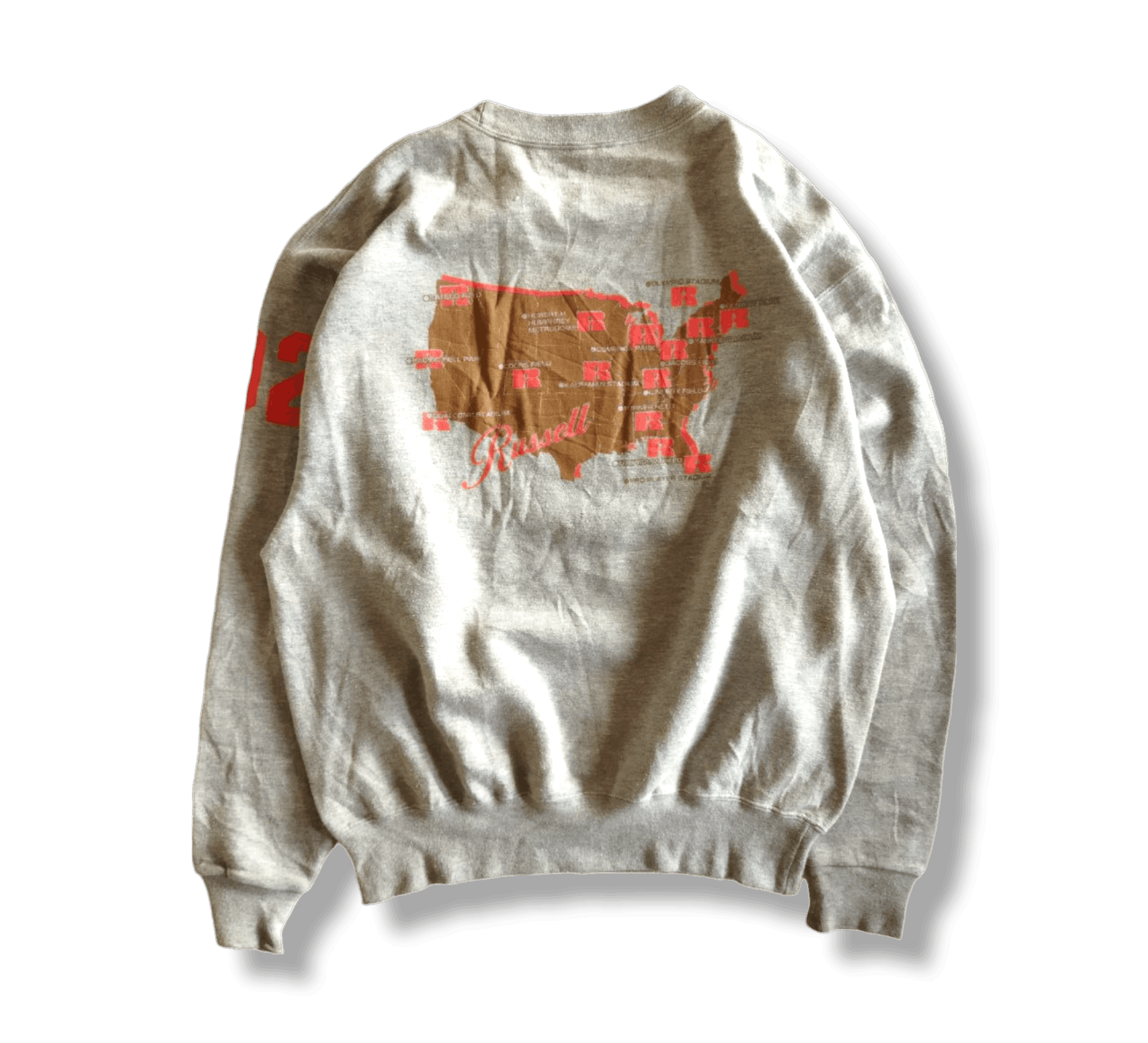 image of Archival Clothing x Russell Athletic VTG Russell Tropicana Field Proplayer Stadium Crewnec in Grey 