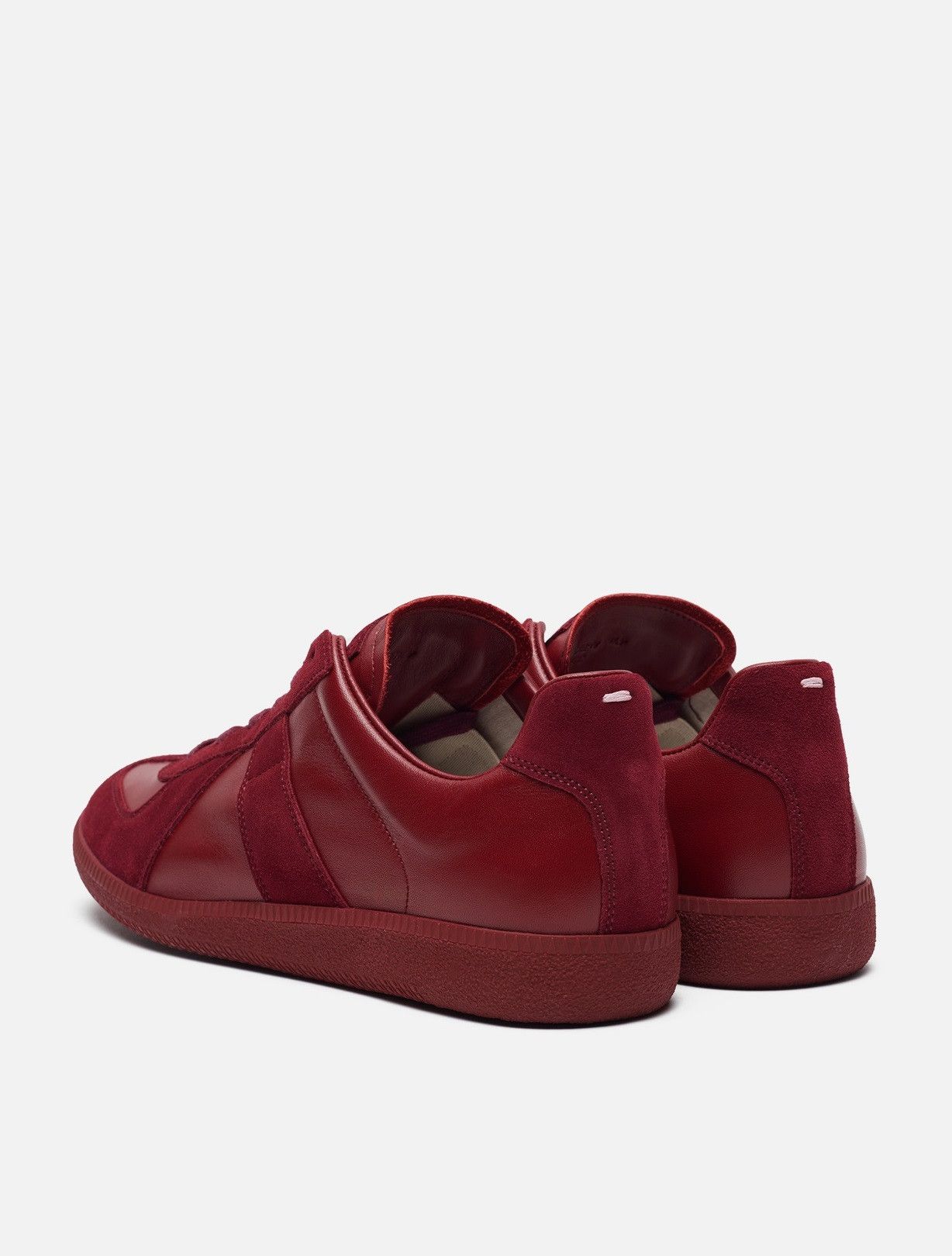 Maison Margiela n/a Margiela Replica Sneakers - Bordeaux Leather & Suede Size US 8 / EU 41 - 3 Thumbnail