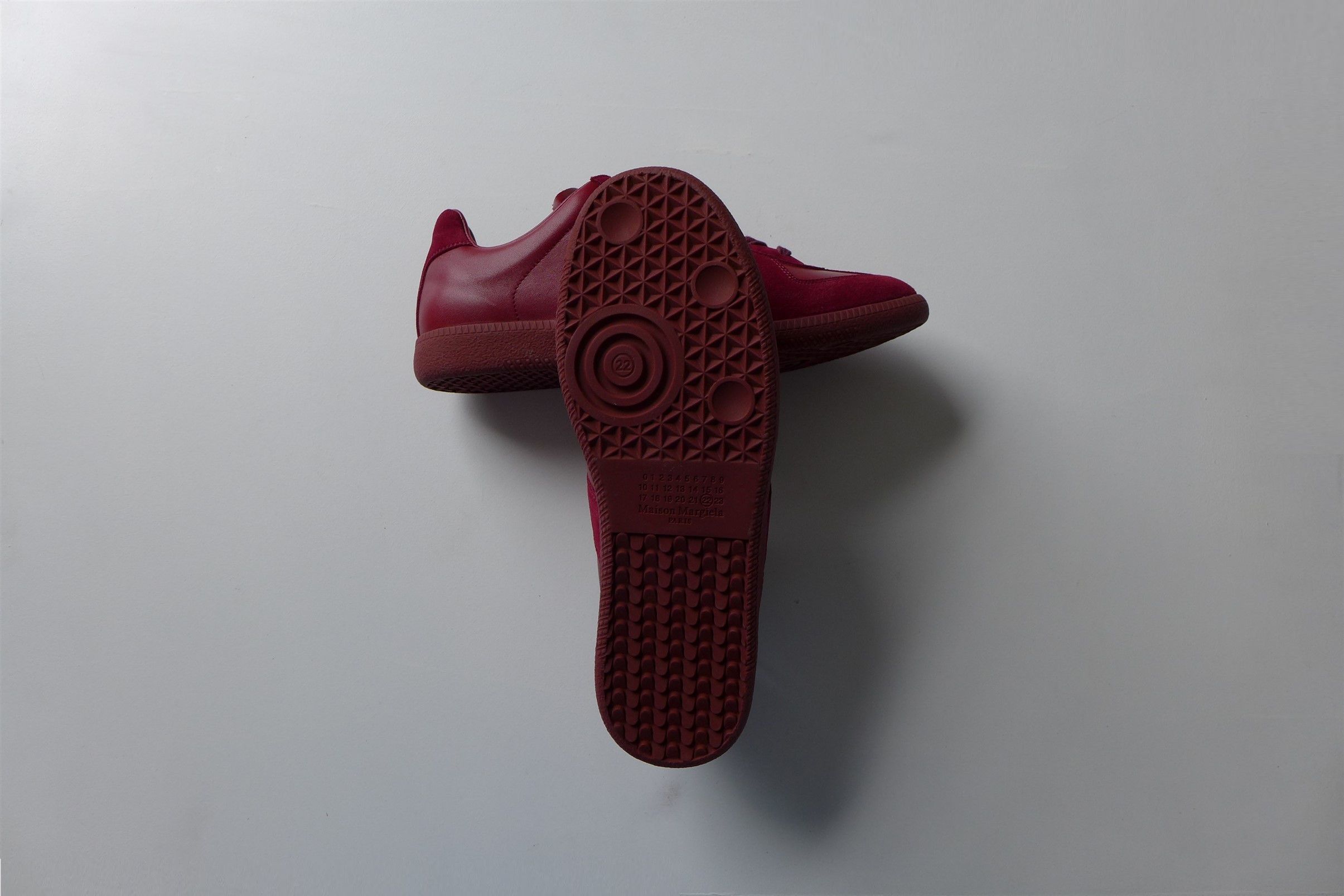 Maison Margiela n/a Margiela Replica Sneakers - Bordeaux Leather & Suede Size US 8 / EU 41 - 11 Thumbnail