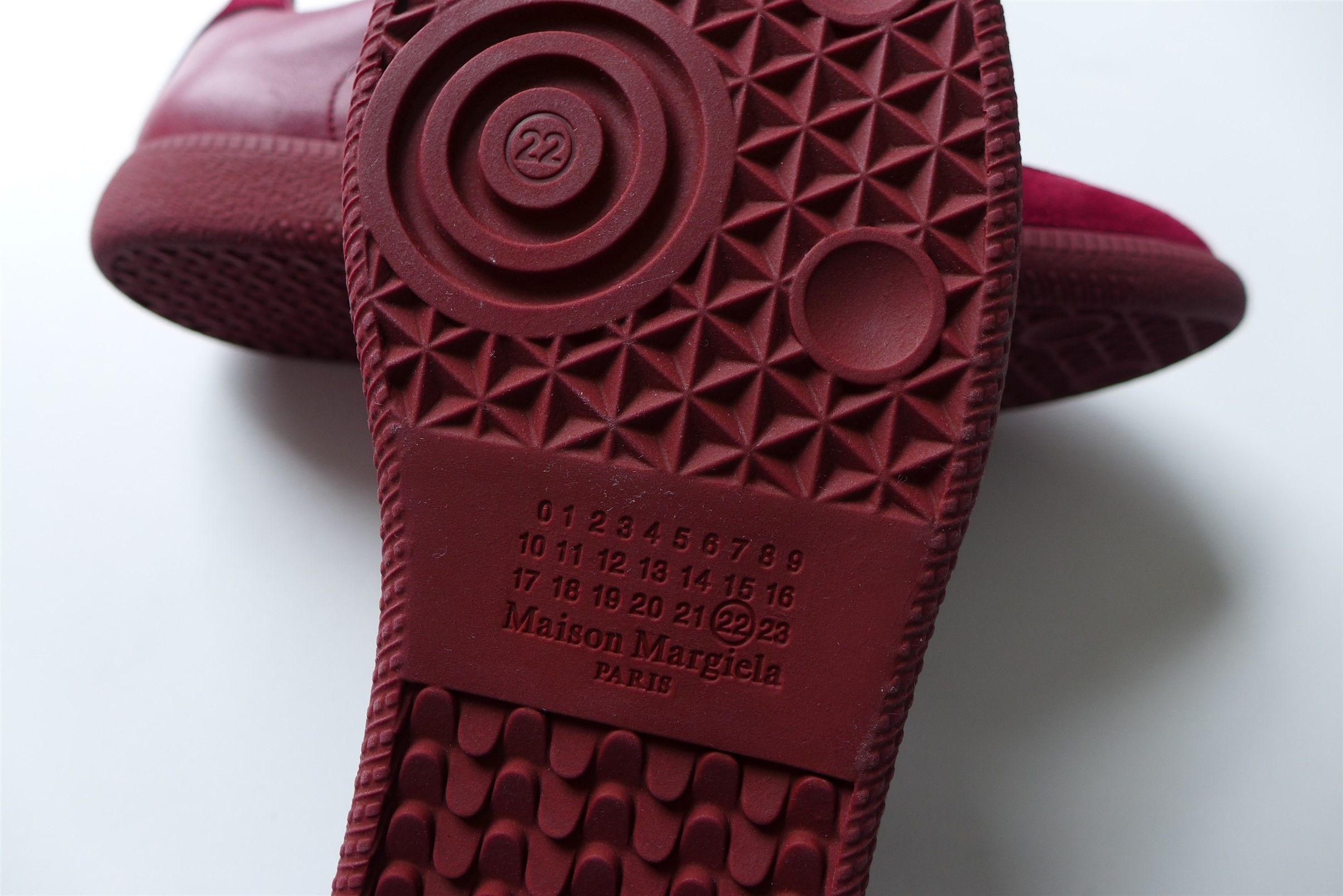 Maison Margiela n/a Margiela Replica Sneakers - Bordeaux Leather & Suede Size US 8 / EU 41 - 12 Thumbnail