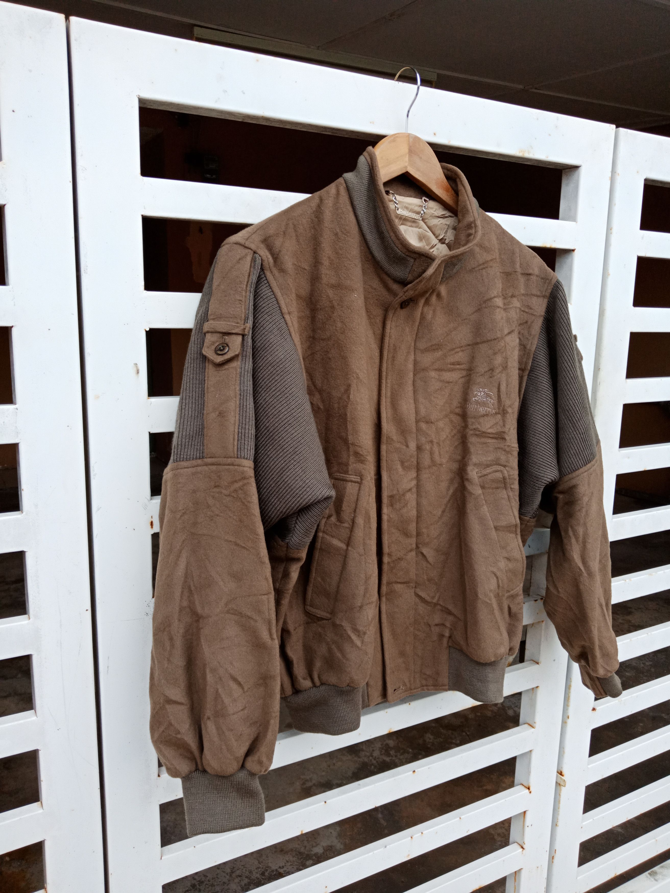 Burberry × Burberry Prorsum Burberrys Wool Biker Jacket Size US L / EU 52-54 / 3 - 4 Thumbnail