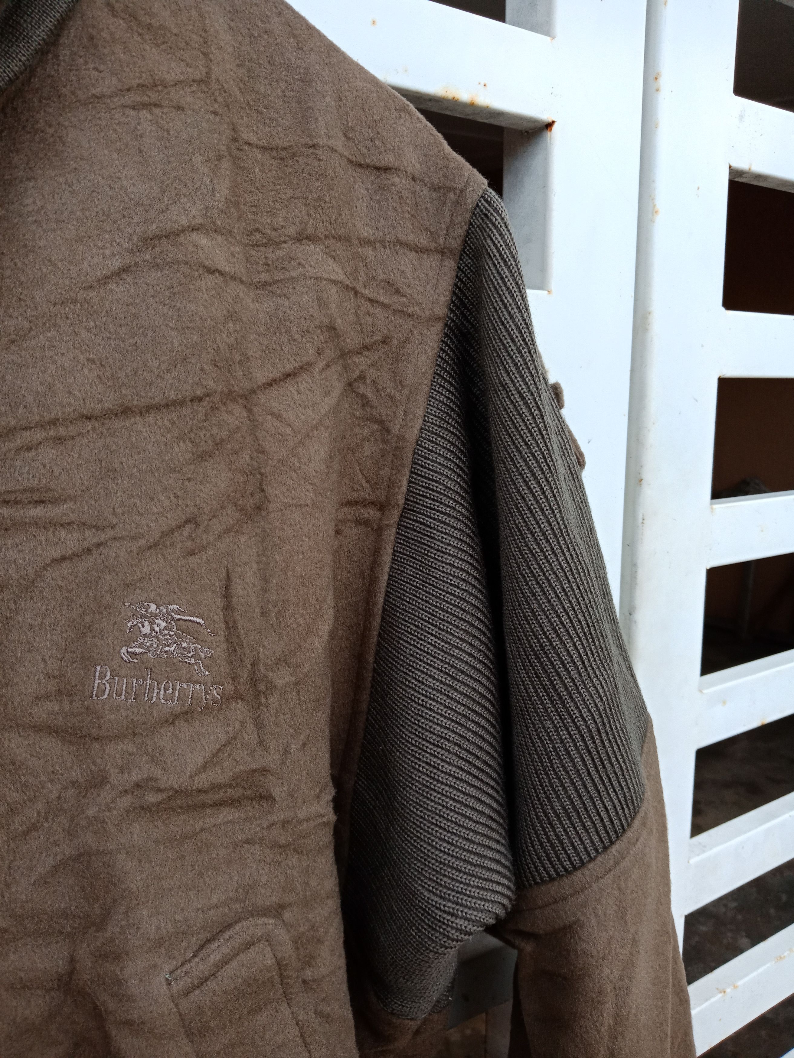 Burberry × Burberry Prorsum Burberrys Wool Biker Jacket Size US L / EU 52-54 / 3 - 7 Thumbnail