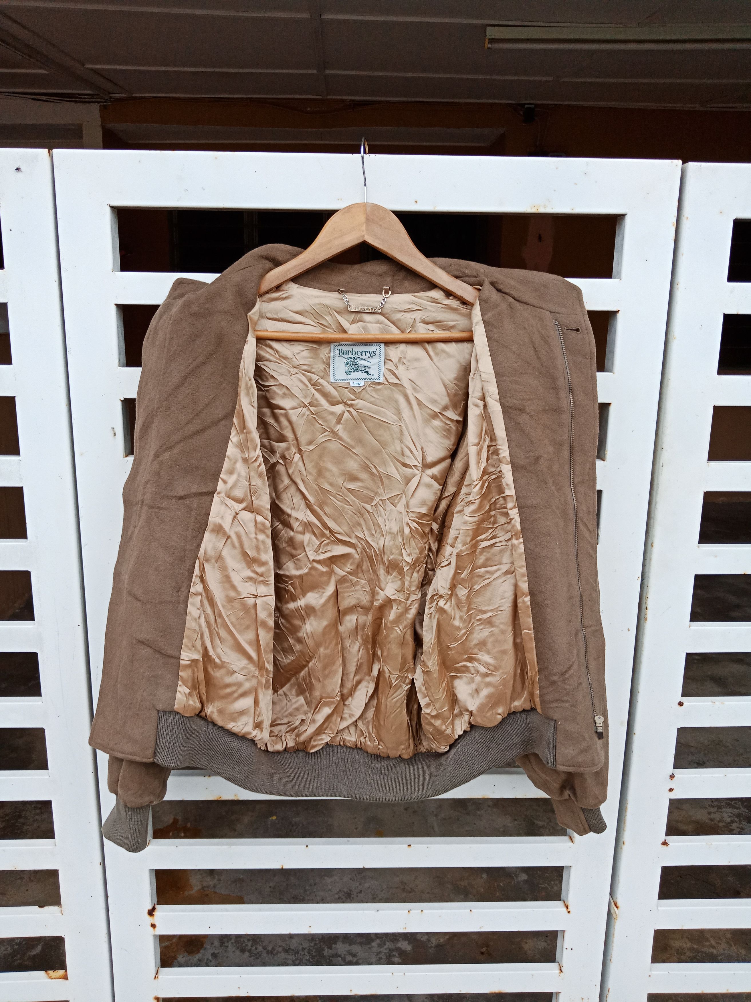 Burberry × Burberry Prorsum Burberrys Wool Biker Jacket Size US L / EU 52-54 / 3 - 3 Thumbnail