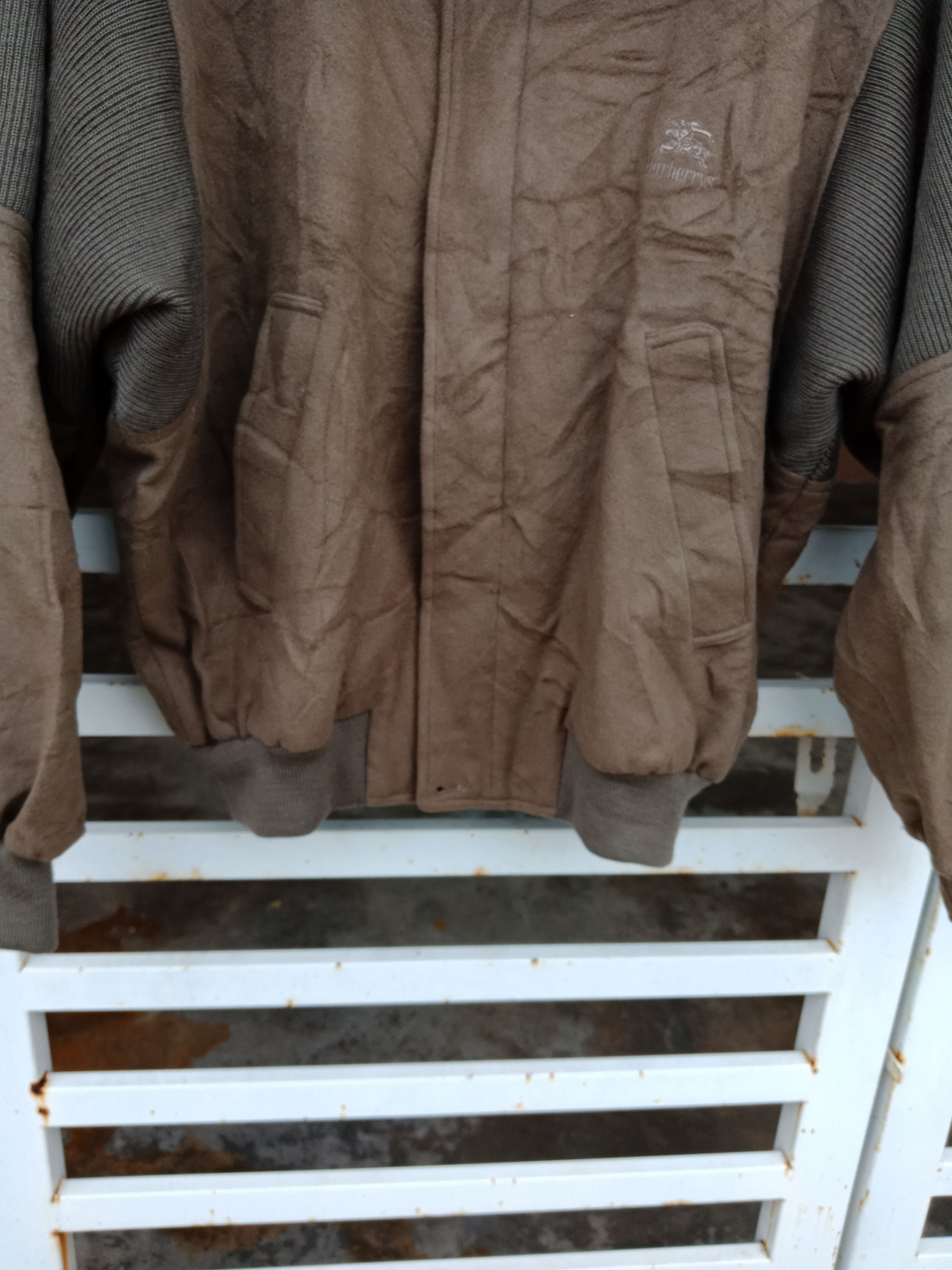 Burberry × Burberry Prorsum Burberrys Wool Biker Jacket Size US L / EU 52-54 / 3 - 6 Thumbnail