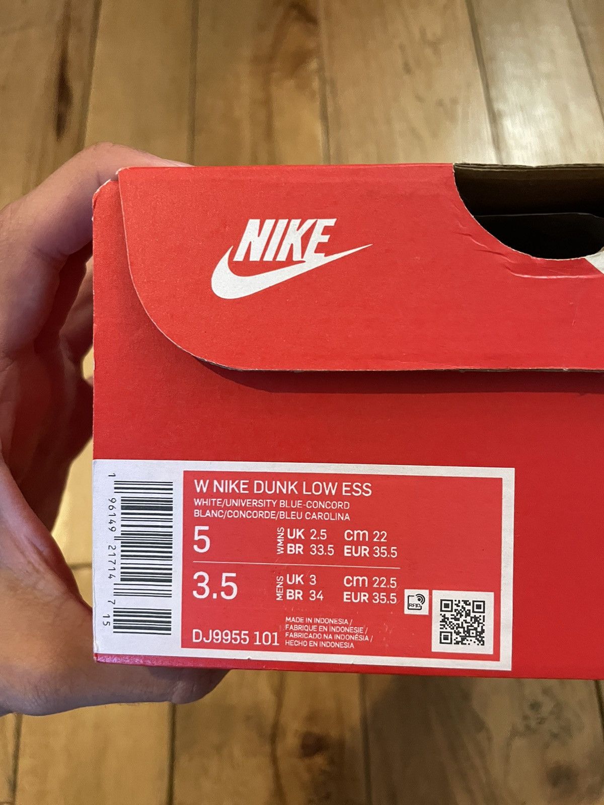Nike Nike Dunk Low Reverse UNC W Size US 5 / IT 35 - 12 Thumbnail