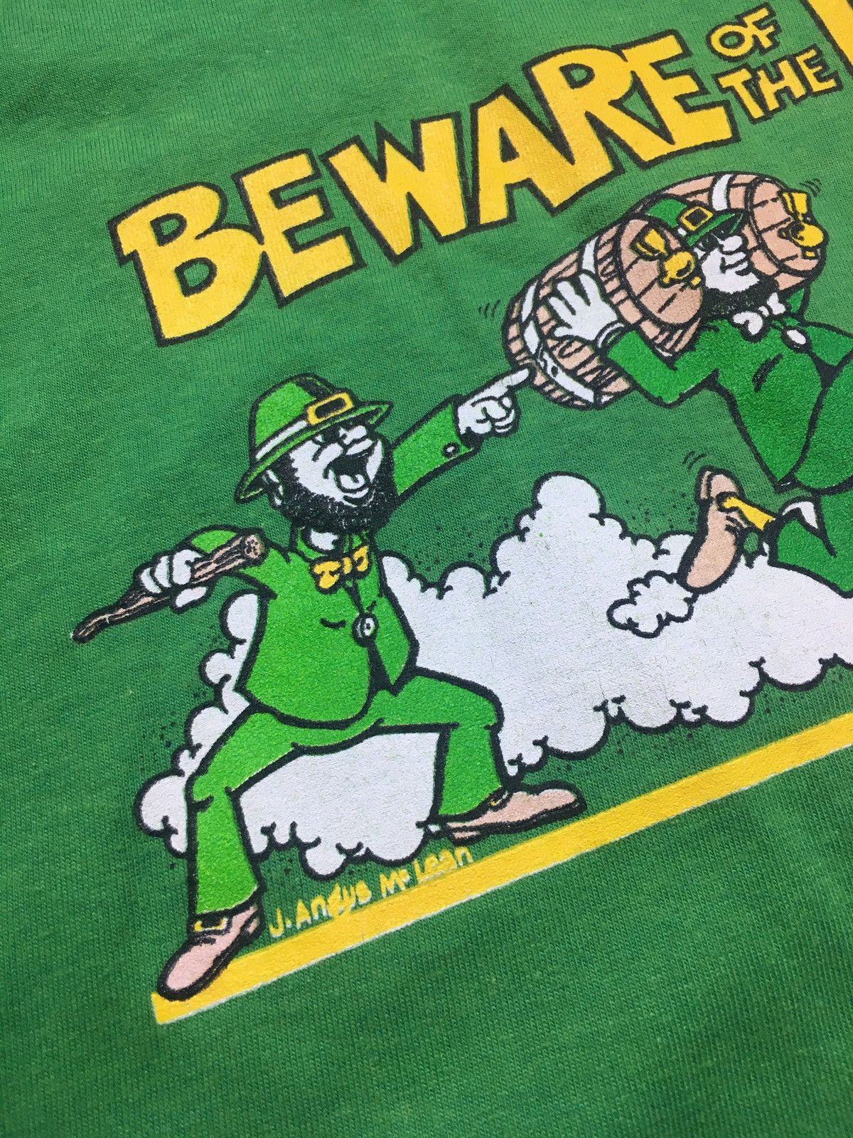 Vintage Vintage 80s Beware Of The Irish Tee Shirt Size US M / EU 48-50 / 2 - 4 Thumbnail