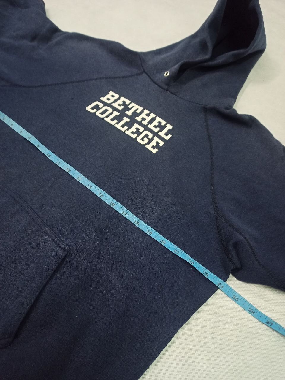Vintage VINTAGE BETHEL COLLEGE SPELL OUT HOODIE Size US XL / EU 56 / 4 - 9 Thumbnail
