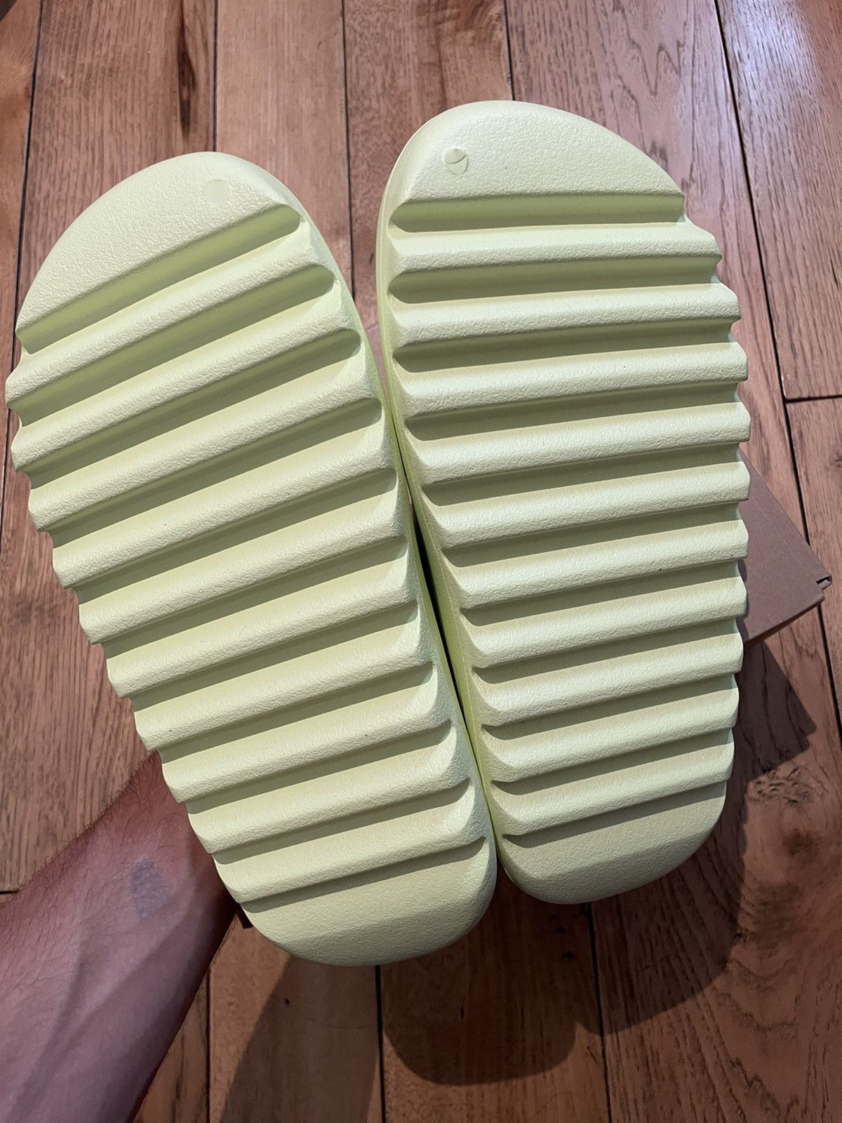 Adidas × Kanye West Yeezy Slide Glow Green Restock 2022 Size US 10 / EU 43 - 7 Thumbnail