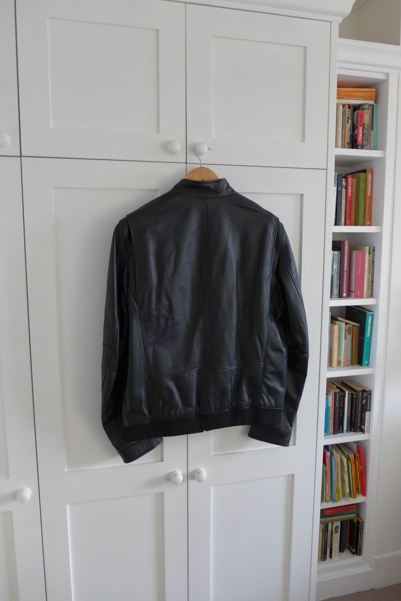 Hugo Boss Hugo Boss Café Racer Jacket -- Black Lambskin Leather Size US L / EU 52-54 / 3 - 2 Thumbnail