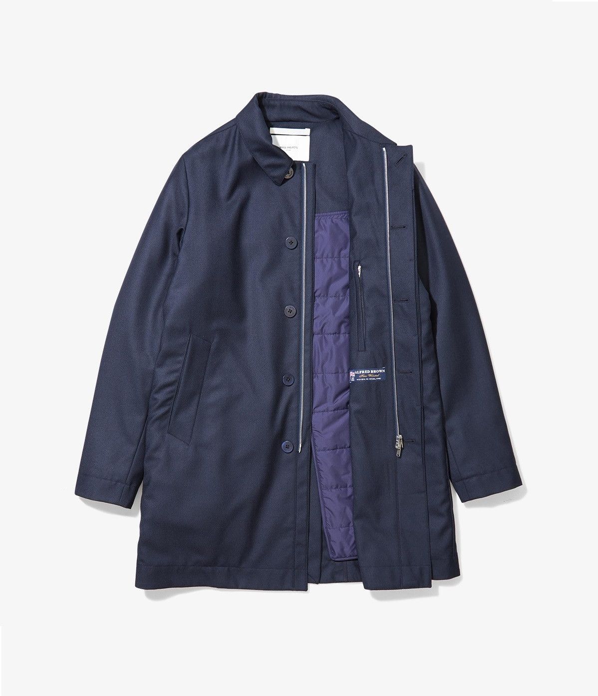 Norse Projects Norse Projects Thor British Merino Jacket - Navy Melange Size US L / EU 52-54 / 3 - 3 Thumbnail