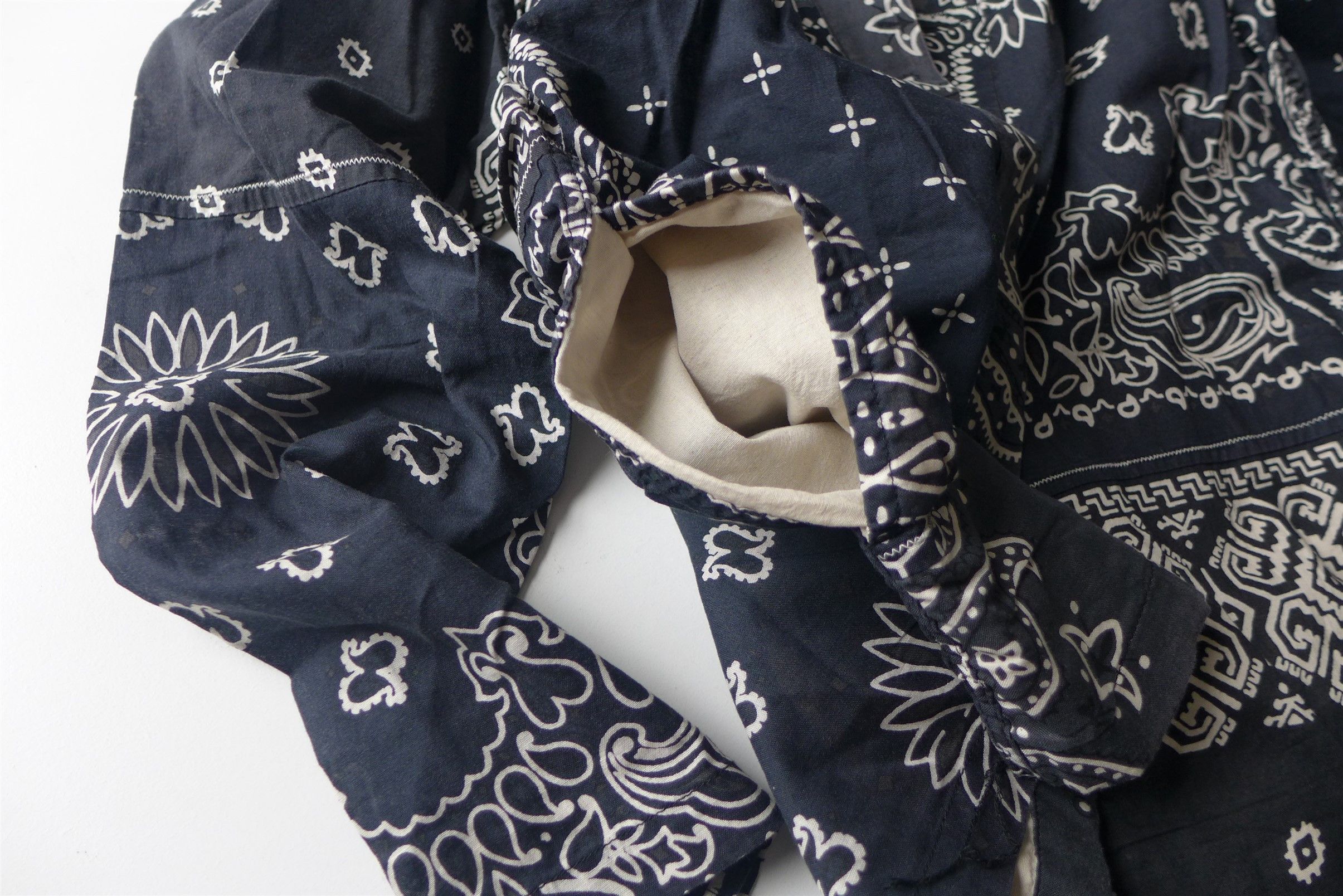 Kapital Kapital Kakashi Bandana Patchwork Kimono Shirt - Black Size US L / EU 52-54 / 3 - 7 Thumbnail