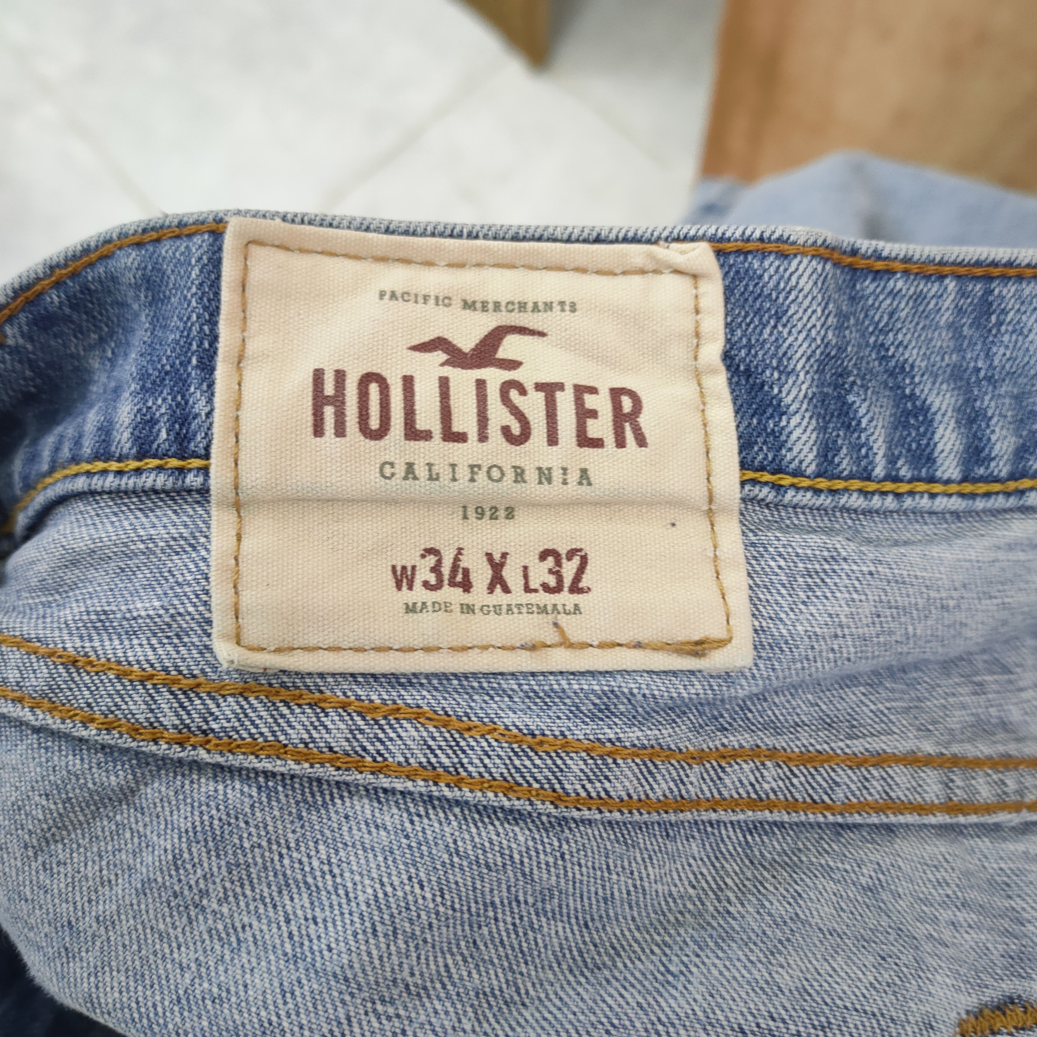 Hollister × StraightFaded 34 × 32 HOLLISTER SUPER SKINNY FADED JEAN Size US 34 / EU 50 - 15 Thumbnail