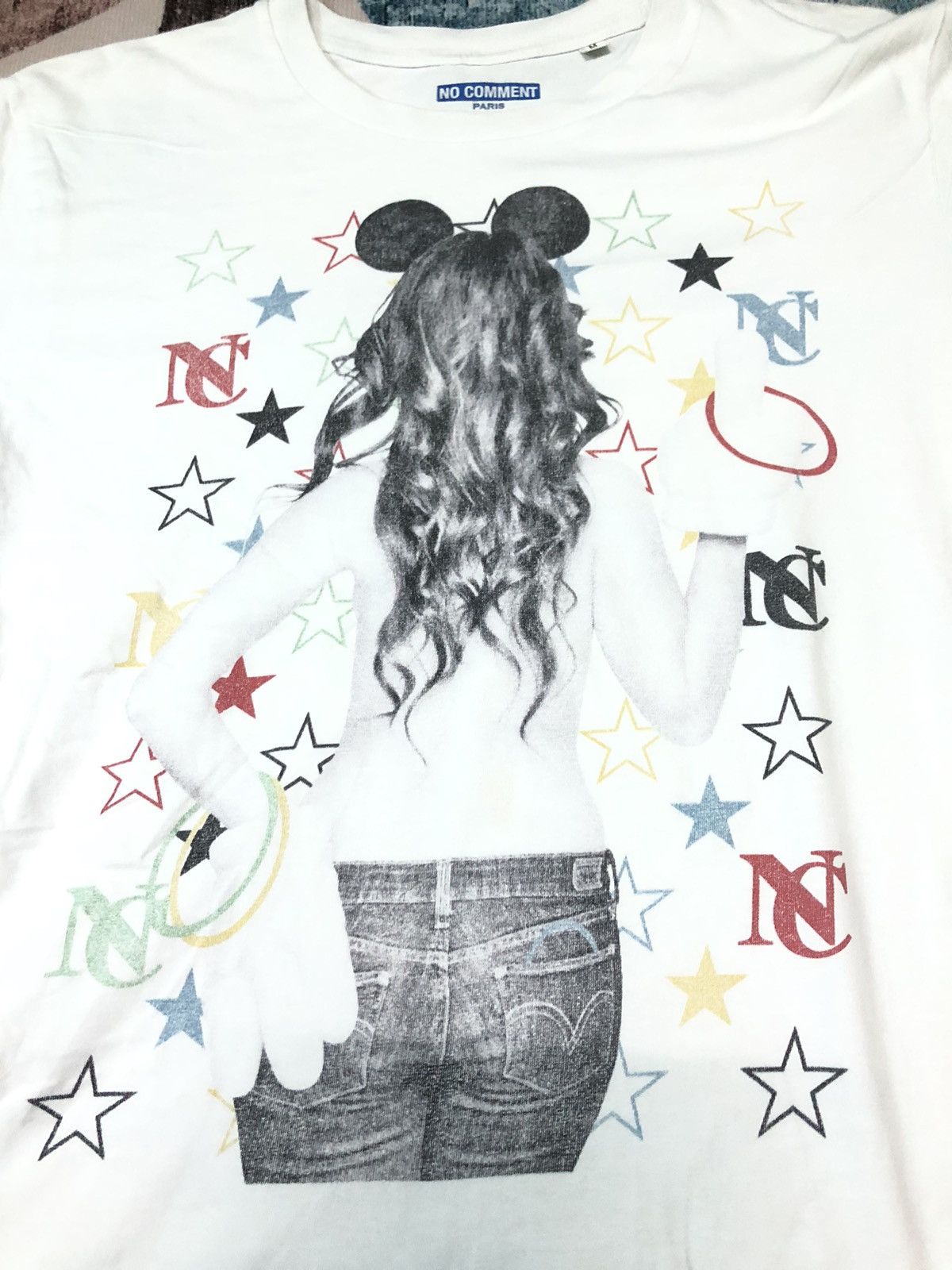 Designer × Japanese Brand NO COMMENT PARIS SEXY GIRL NAKED PHOTO TEE Size US M / EU 48-50 / 2 - 2 Thumbnail