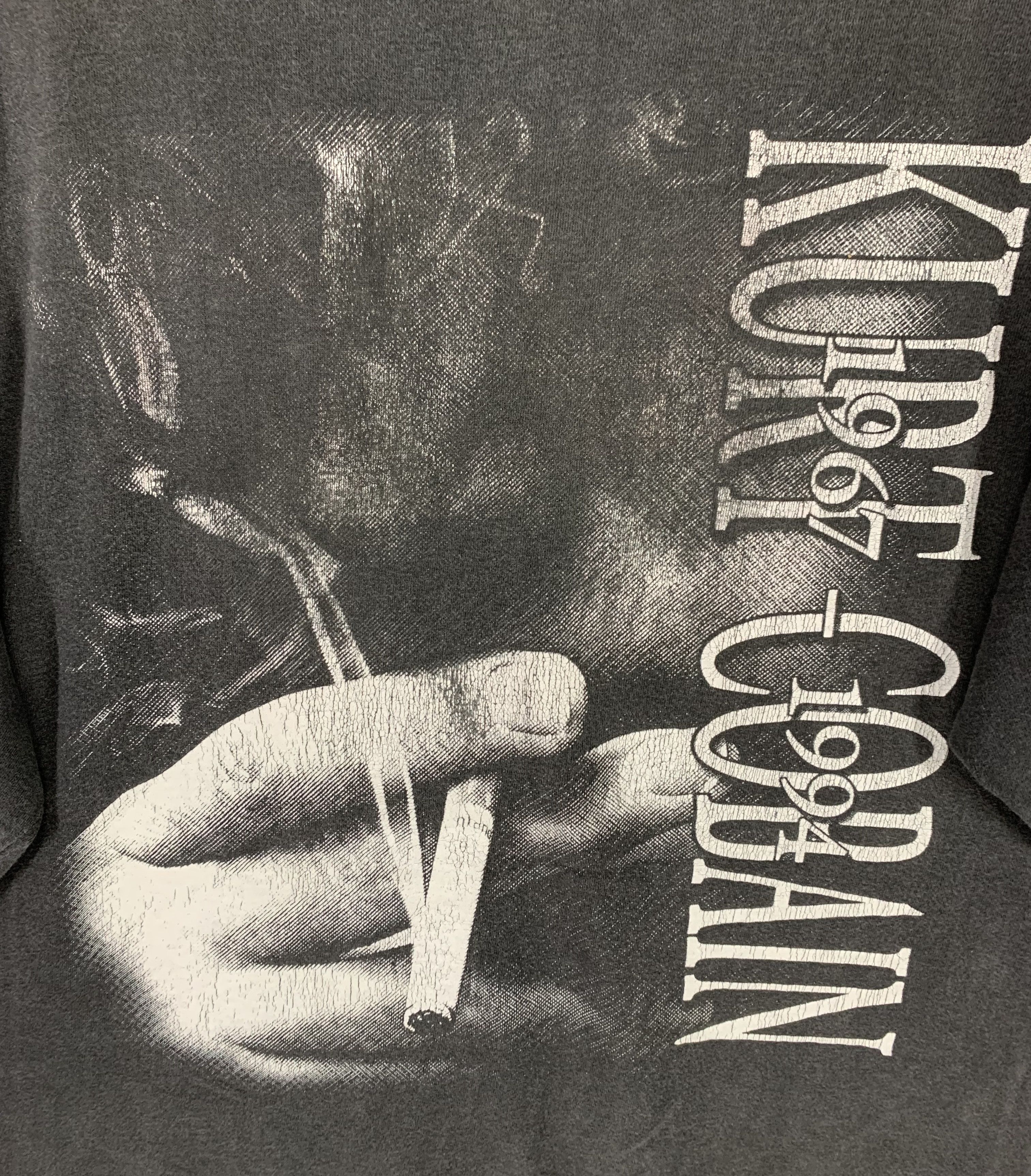 Band Tees × Vintage Kurt cobain memorial distressed 90s vintage bootleg shirt Size US XL / EU 56 / 4 - 4 Thumbnail