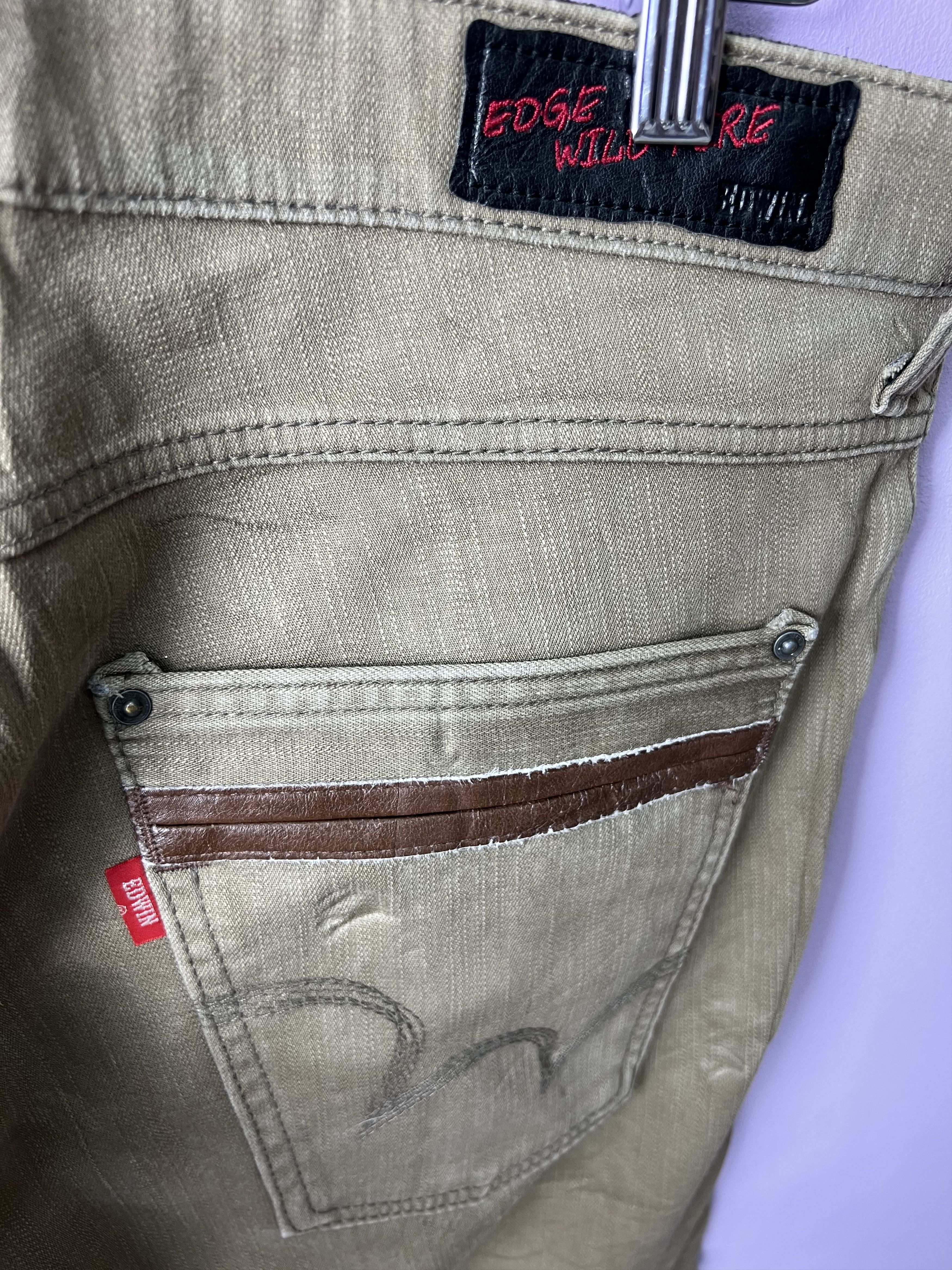 Edwin 🔥Edwin Stretchable Distressed Denim Size US 37 - 15 Thumbnail