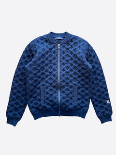 Louis Vuitton 2021 Monogram Watercolor Overshirt Jacket - Blue