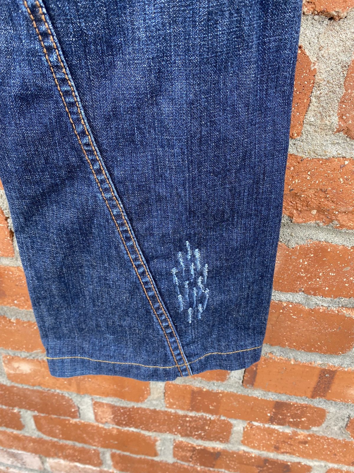 If Six Was Nine × Japanese Brand × Michel Klein Japanese Brand MK Homme Paris Extra Leather Flared Denim Size US 32 / EU 48 - 17 Thumbnail