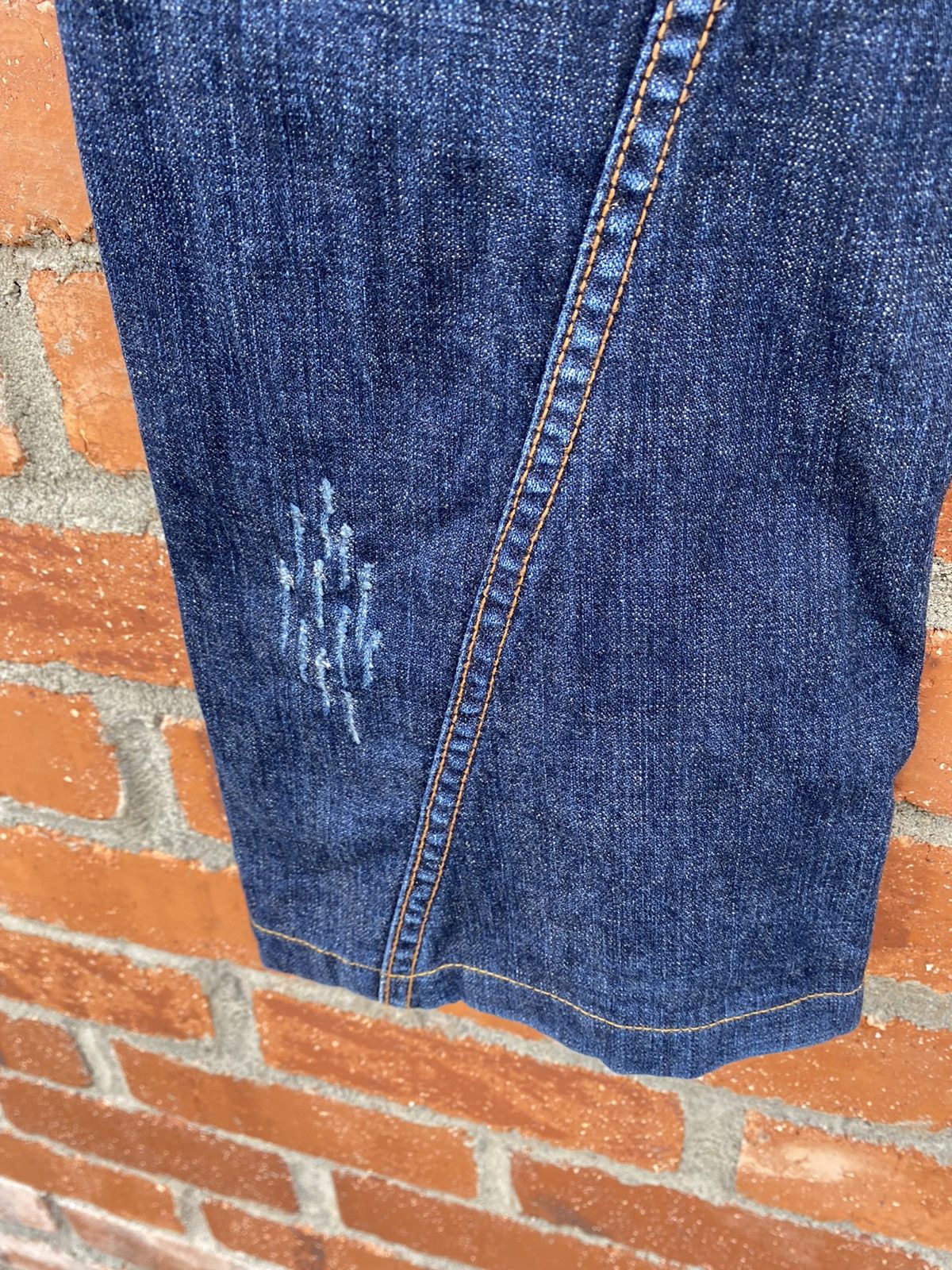 If Six Was Nine × Japanese Brand × Michel Klein Japanese Brand MK Homme Paris Extra Leather Flared Denim Size US 32 / EU 48 - 16 Thumbnail