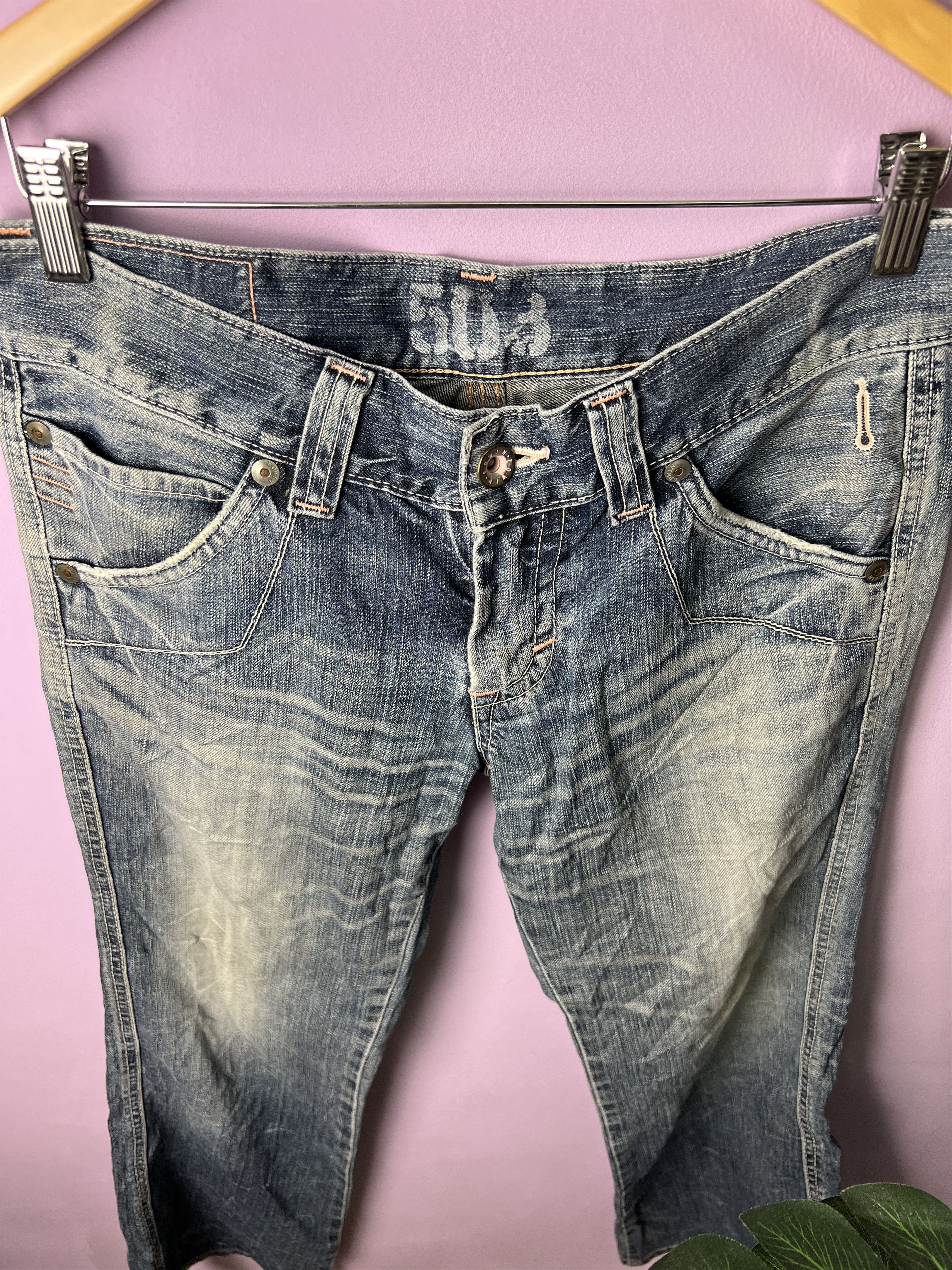 Edwin 🔥Vintage Edwin 503 Blue Trip Distressed Denim Size US 32 / EU 48 - 8 Thumbnail