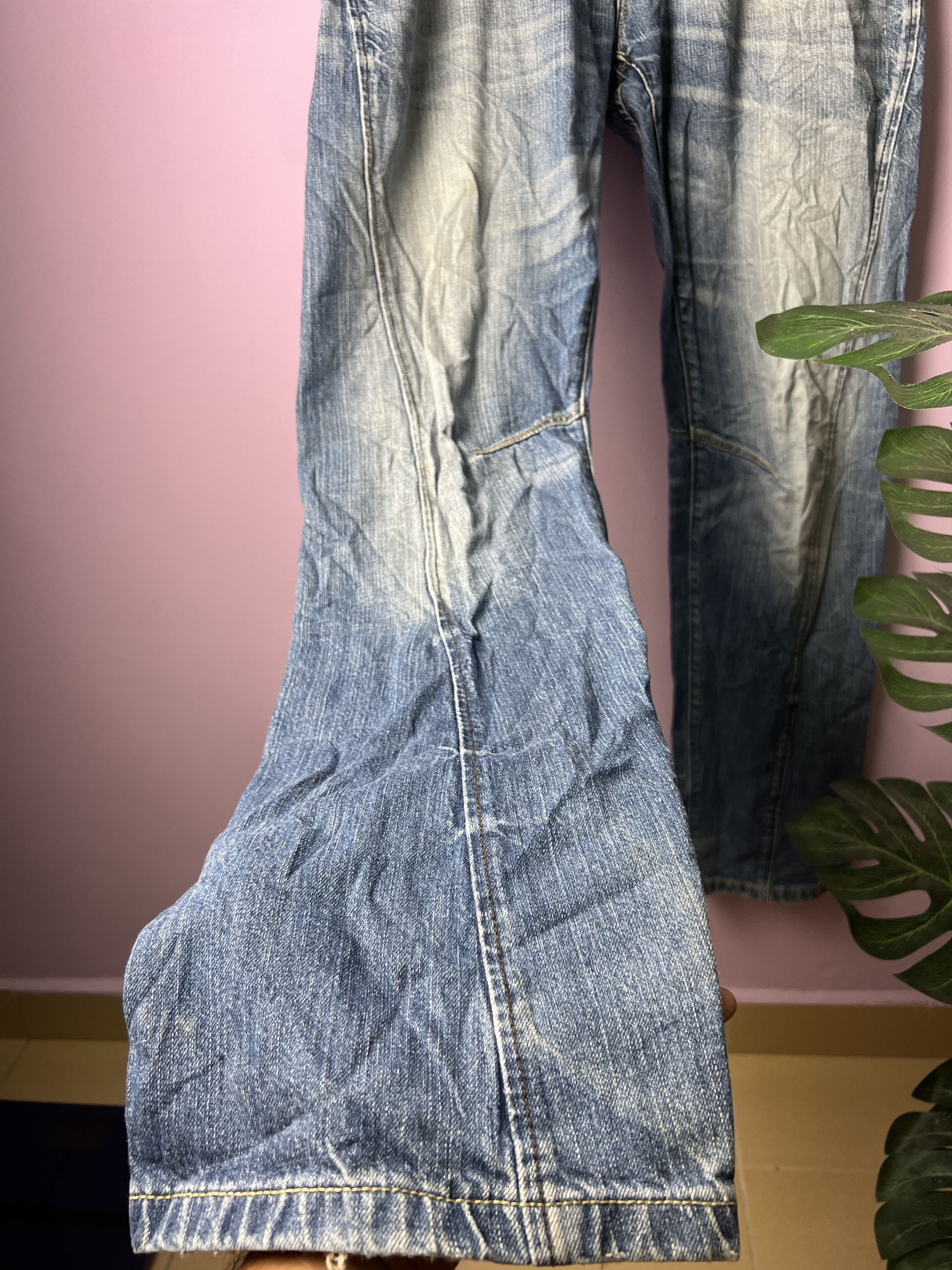 Japanese Brand 🔥Vintage Back Number Black Distressed Denim Size US 36 / EU 52 - 9 Thumbnail