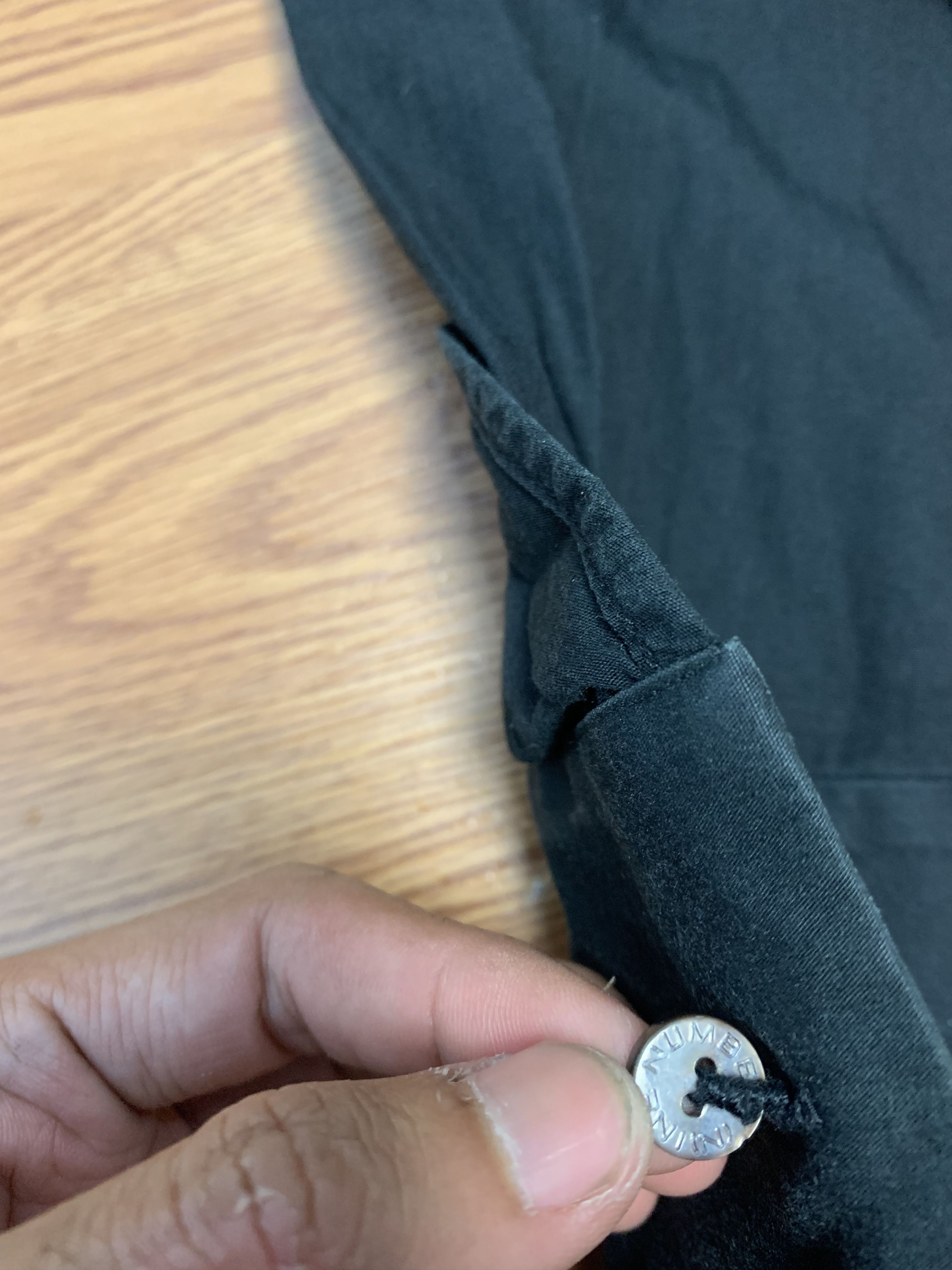 Number (N)ine Number (N)ine AW06 Plain Black Button Shirt Size US M / EU 48-50 / 2 - 12 Thumbnail