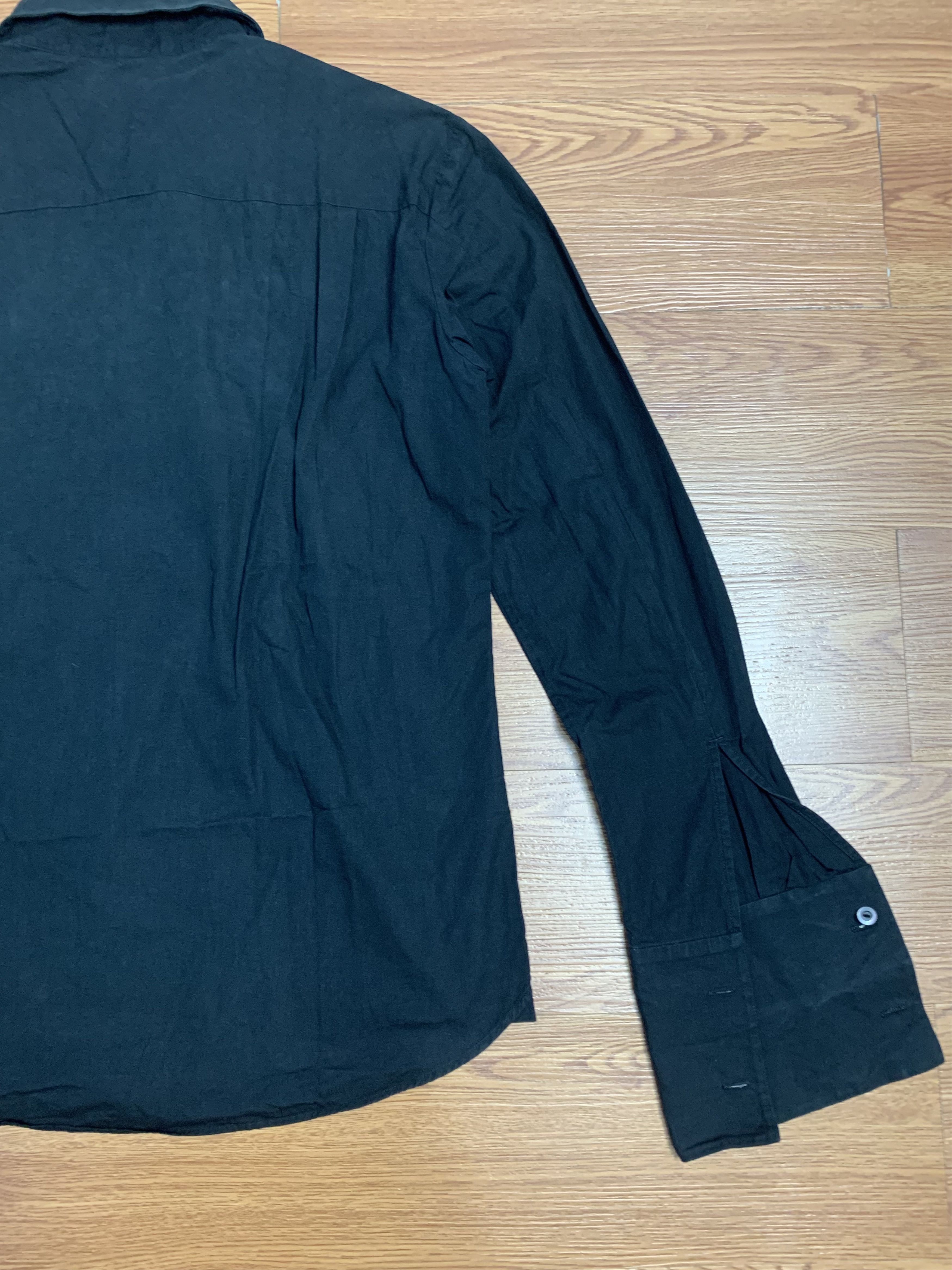Number (N)ine Number (N)ine AW06 Plain Black Button Shirt Size US M / EU 48-50 / 2 - 8 Thumbnail