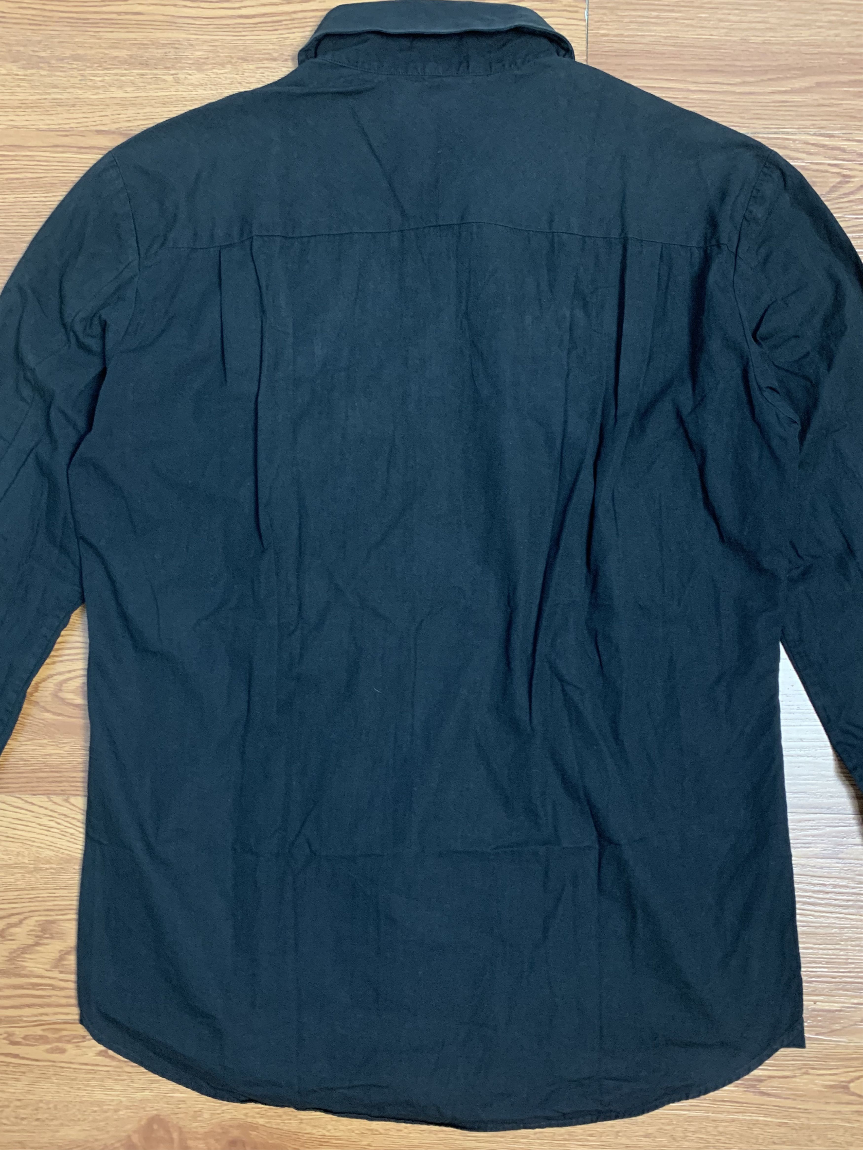 Number (N)ine Number (N)ine AW06 Plain Black Button Shirt Size US M / EU 48-50 / 2 - 6 Thumbnail