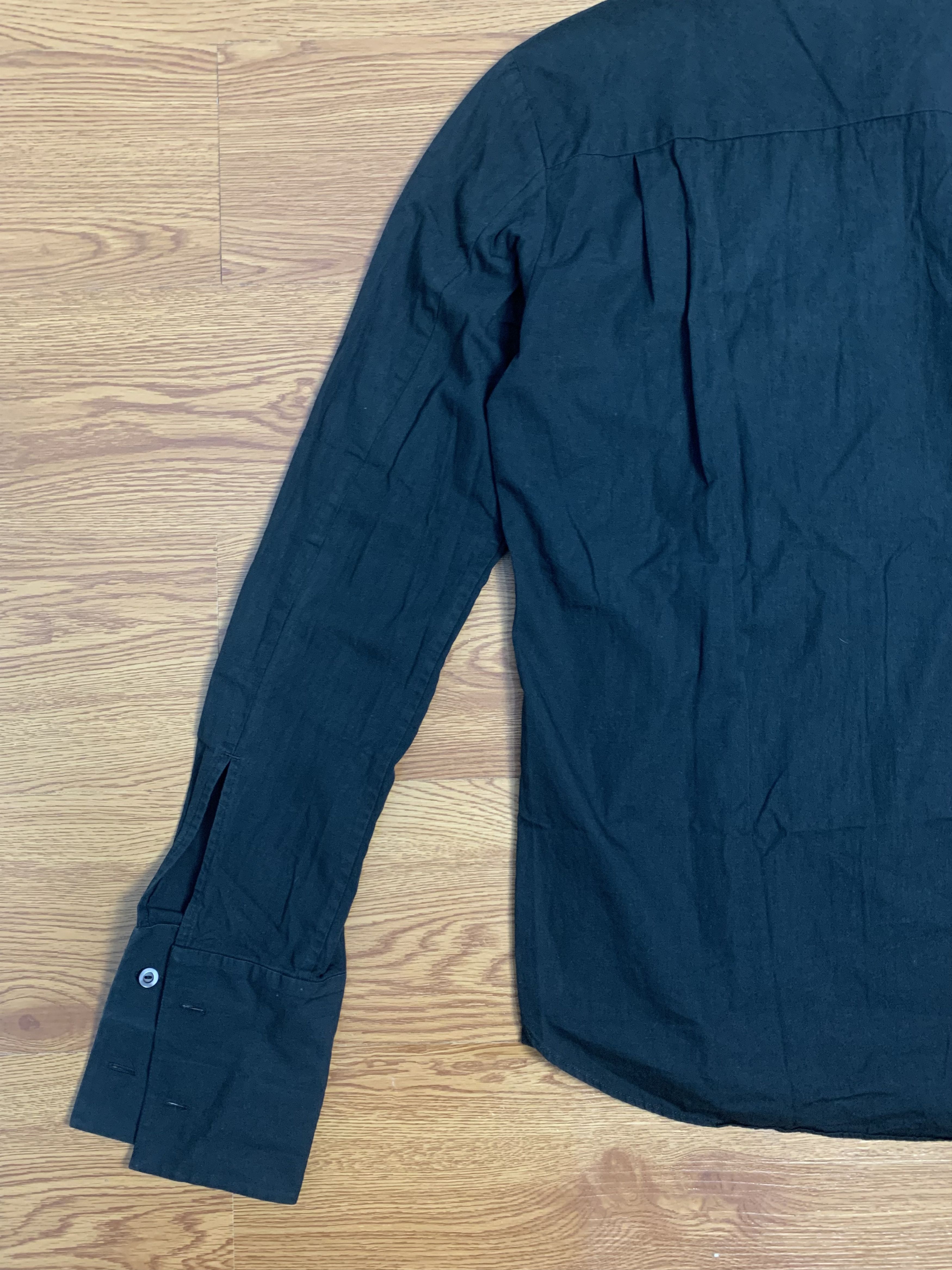 Number (N)ine Number (N)ine AW06 Plain Black Button Shirt Size US M / EU 48-50 / 2 - 7 Thumbnail