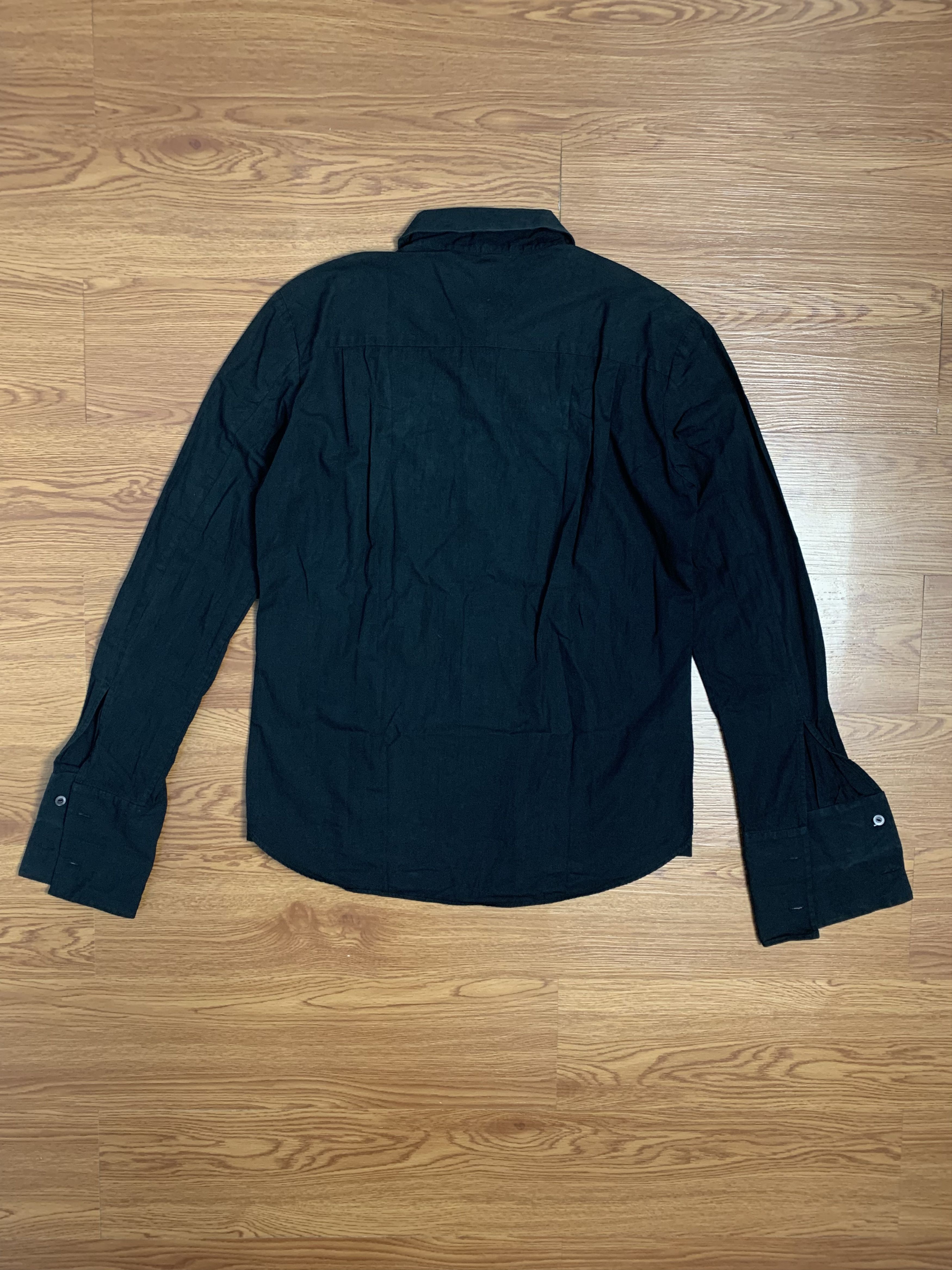 Number (N)ine Number (N)ine AW06 Plain Black Button Shirt Size US M / EU 48-50 / 2 - 5 Thumbnail