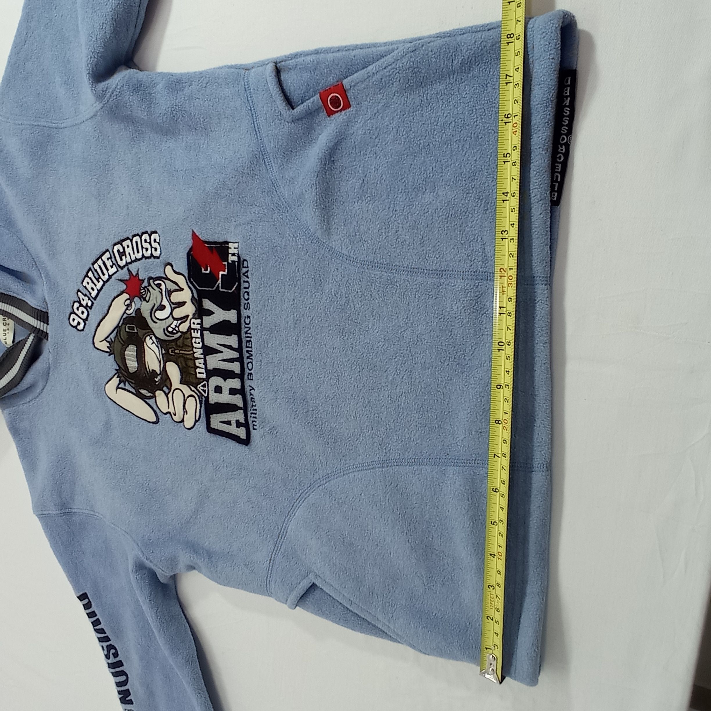 Japanese Brand Blue Cross Danger Army Hoodie Sweatshirts Size US S / EU 44-46 / 1 - 10 Thumbnail