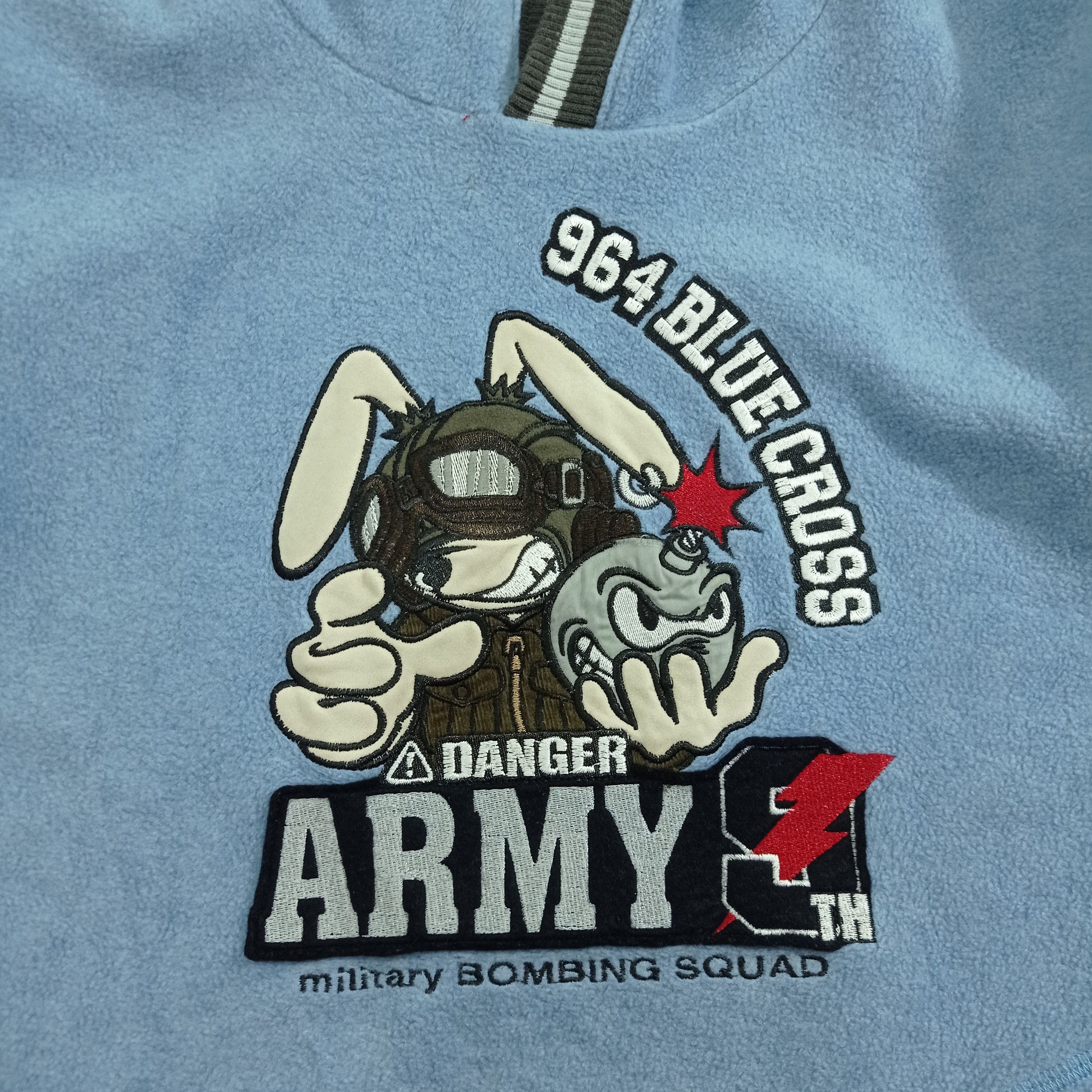 Japanese Brand Blue Cross Danger Army Hoodie Sweatshirts Size US S / EU 44-46 / 1 - 6 Thumbnail
