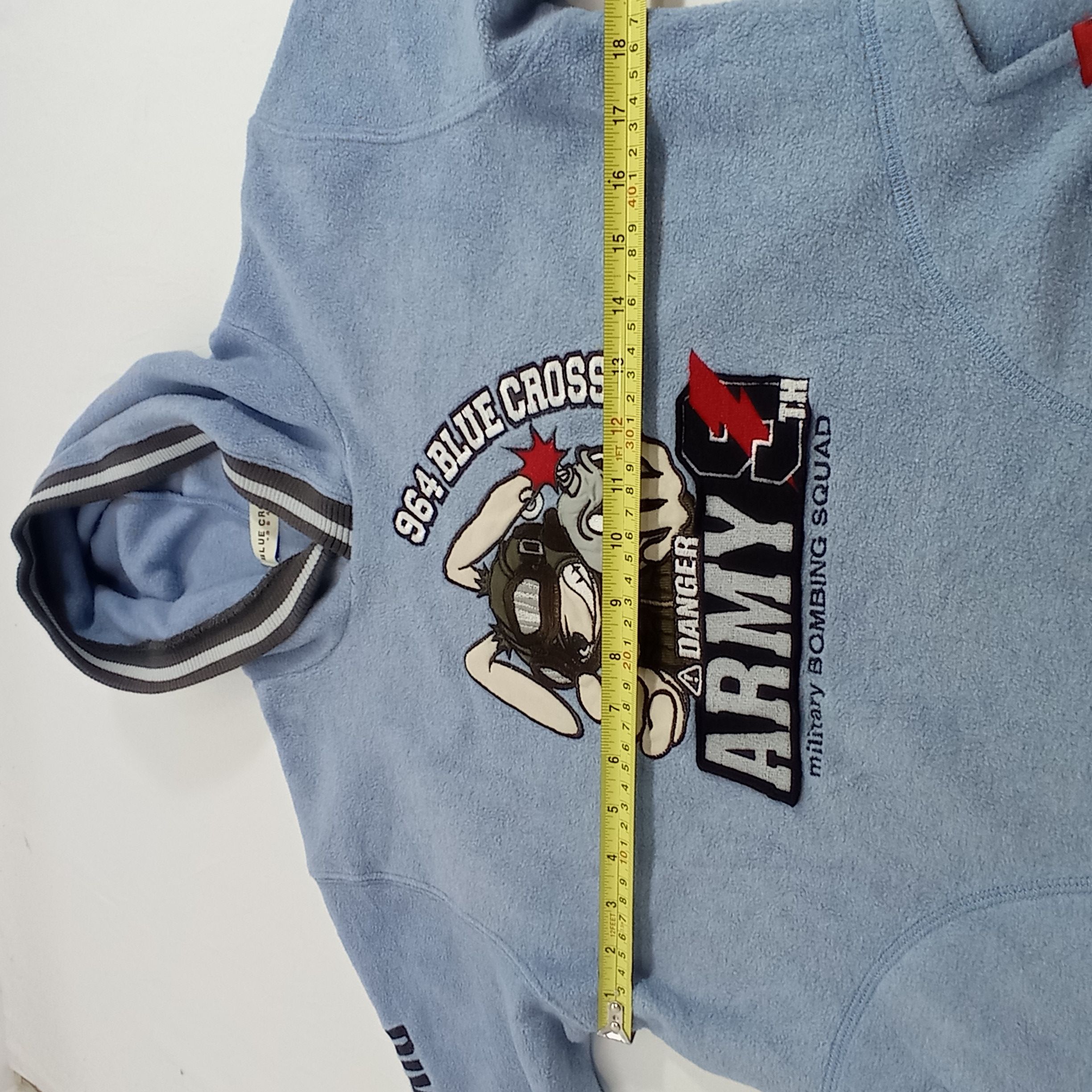 Japanese Brand Blue Cross Danger Army Hoodie Sweatshirts Size US S / EU 44-46 / 1 - 11 Thumbnail
