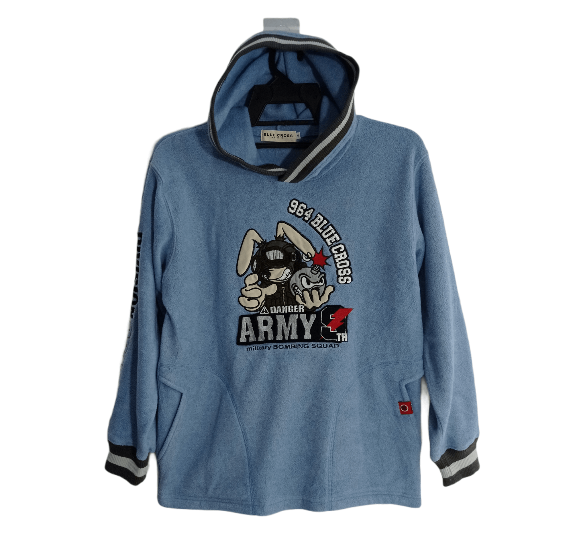 Japanese Brand Blue Cross Danger Army Hoodie Sweatshirts Size US S / EU 44-46 / 1 - 1 Thumbnail