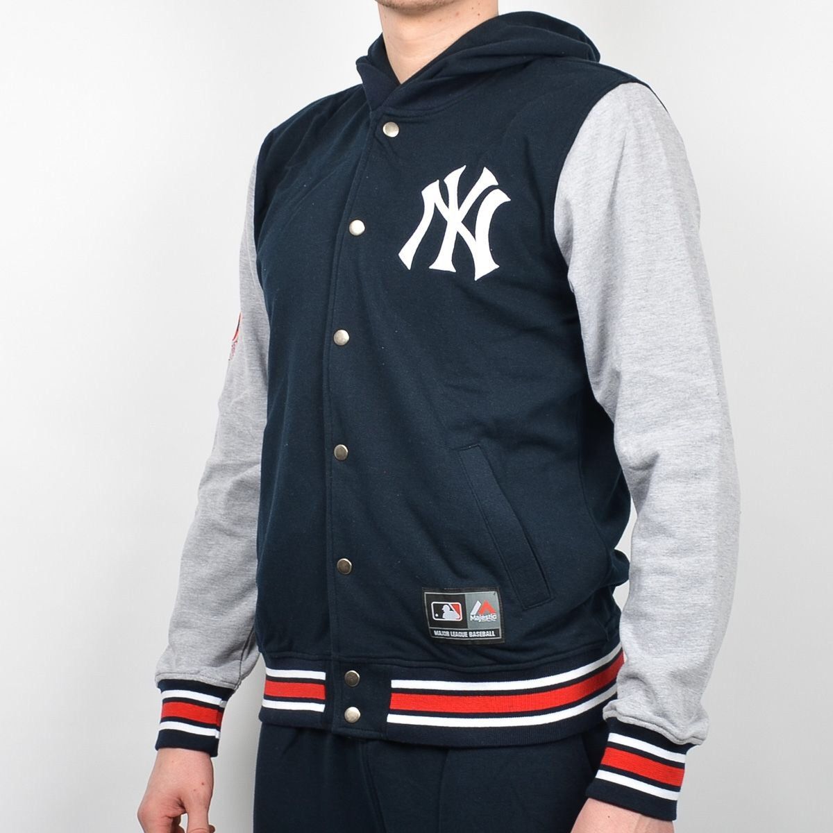 MLB MLB New York Yankees Hooded Varsity Jacket Size US M / EU 48-50 / 2 - 1 Thumbnail