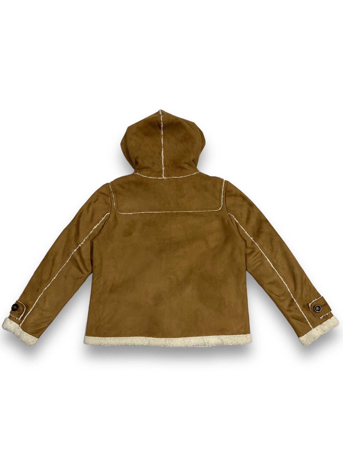 Other Japanese Brand Joky Gal Faux Suede Sherpa Hooded Dufflecoat Size M / US 6-8 / IT 42-44 - 2 Thumbnail