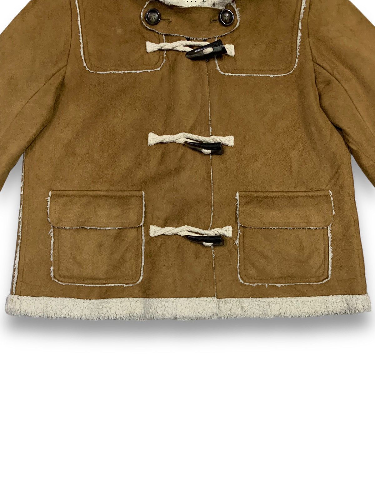 Other Japanese Brand Joky Gal Faux Suede Sherpa Hooded Dufflecoat Size M / US 6-8 / IT 42-44 - 8 Thumbnail